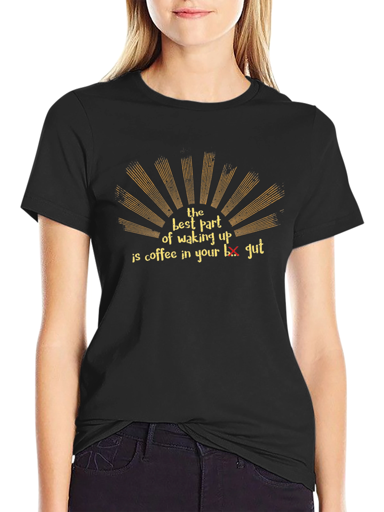 Coffee in Your Gut T-Shirt - Funny Graphic Tee