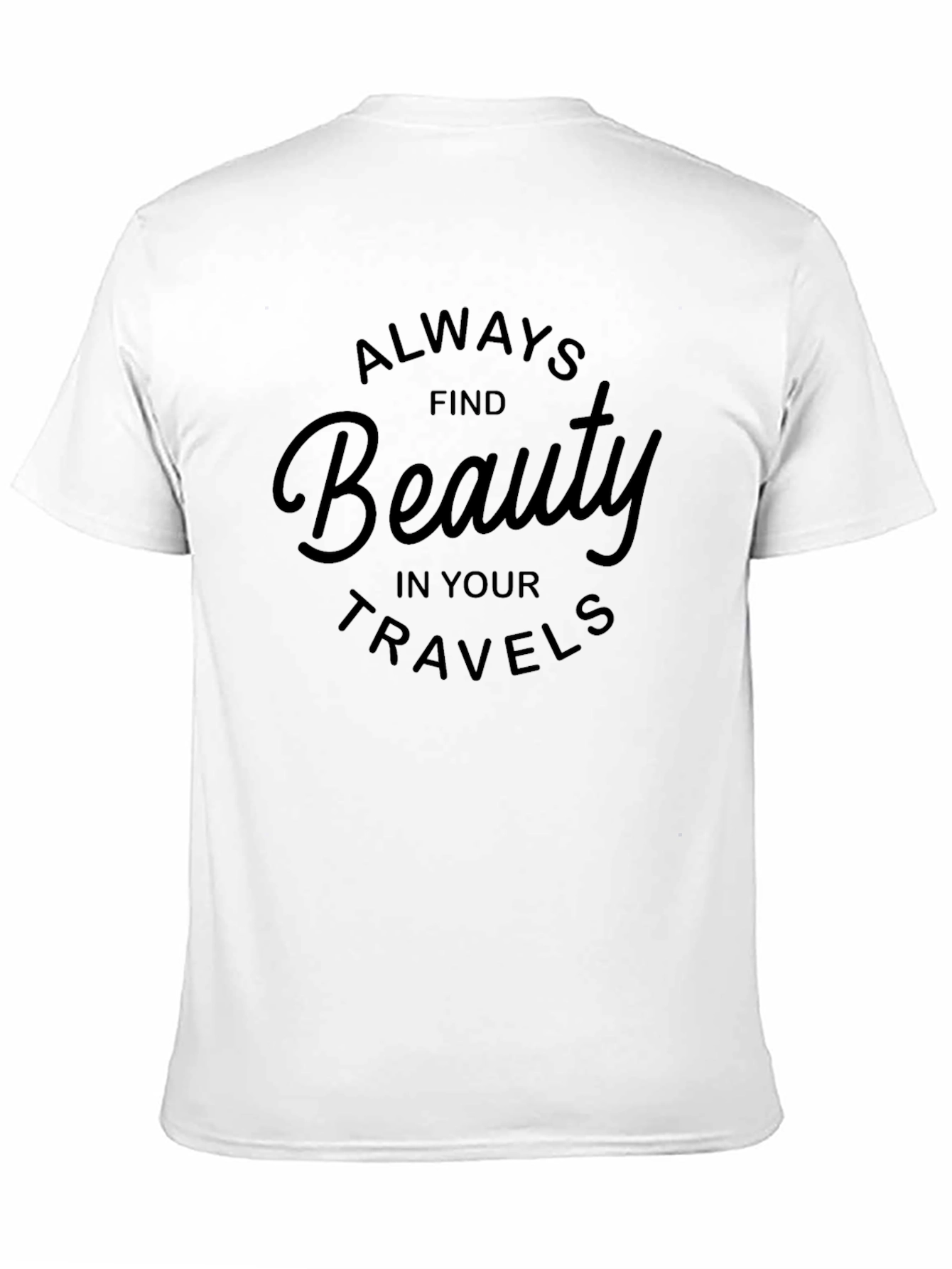 Beauty Travels Black Graphic Tee