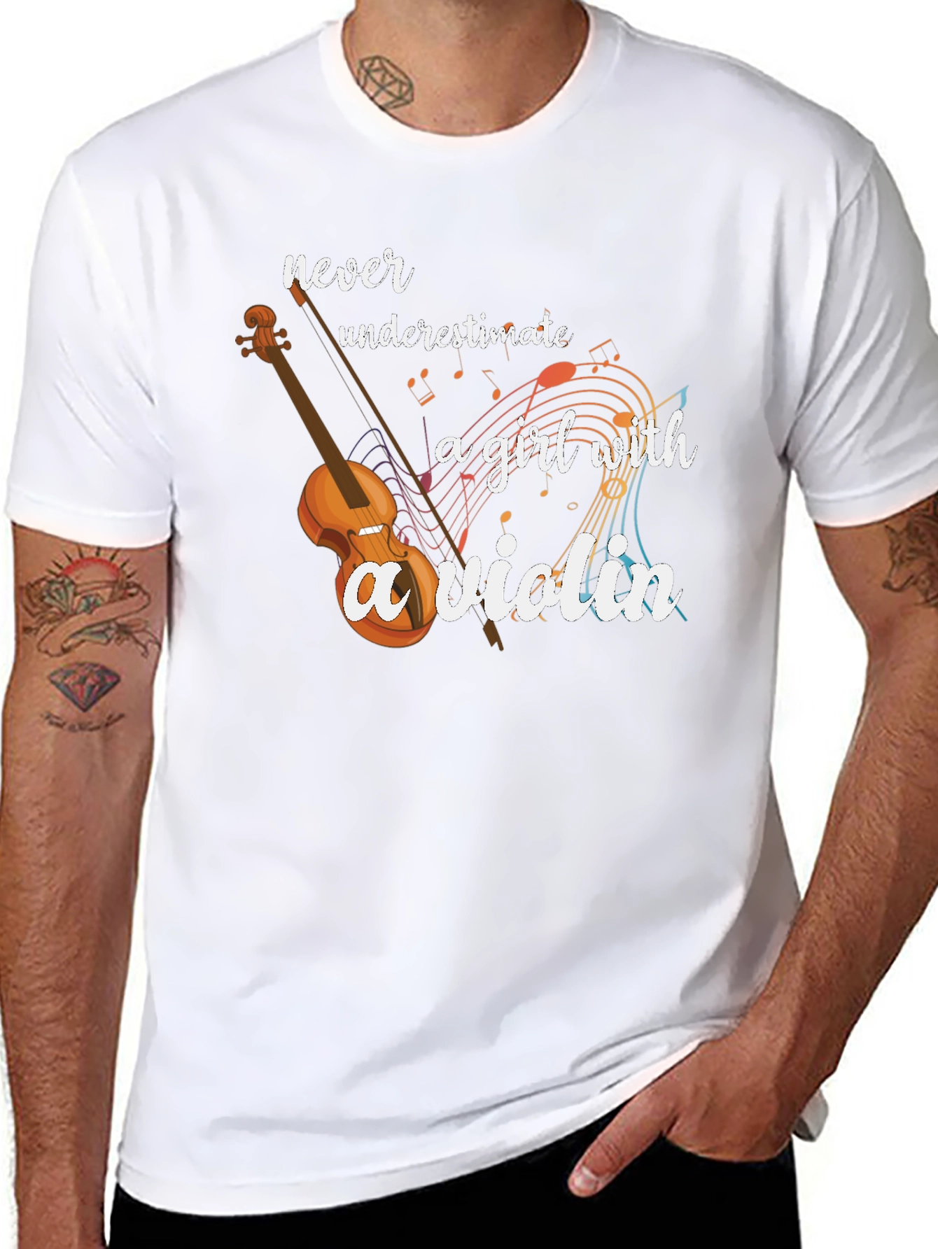 Violin Girl Graphic Tee