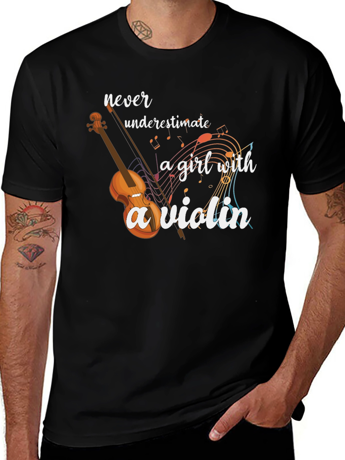 Violin Girl Graphic Tee
