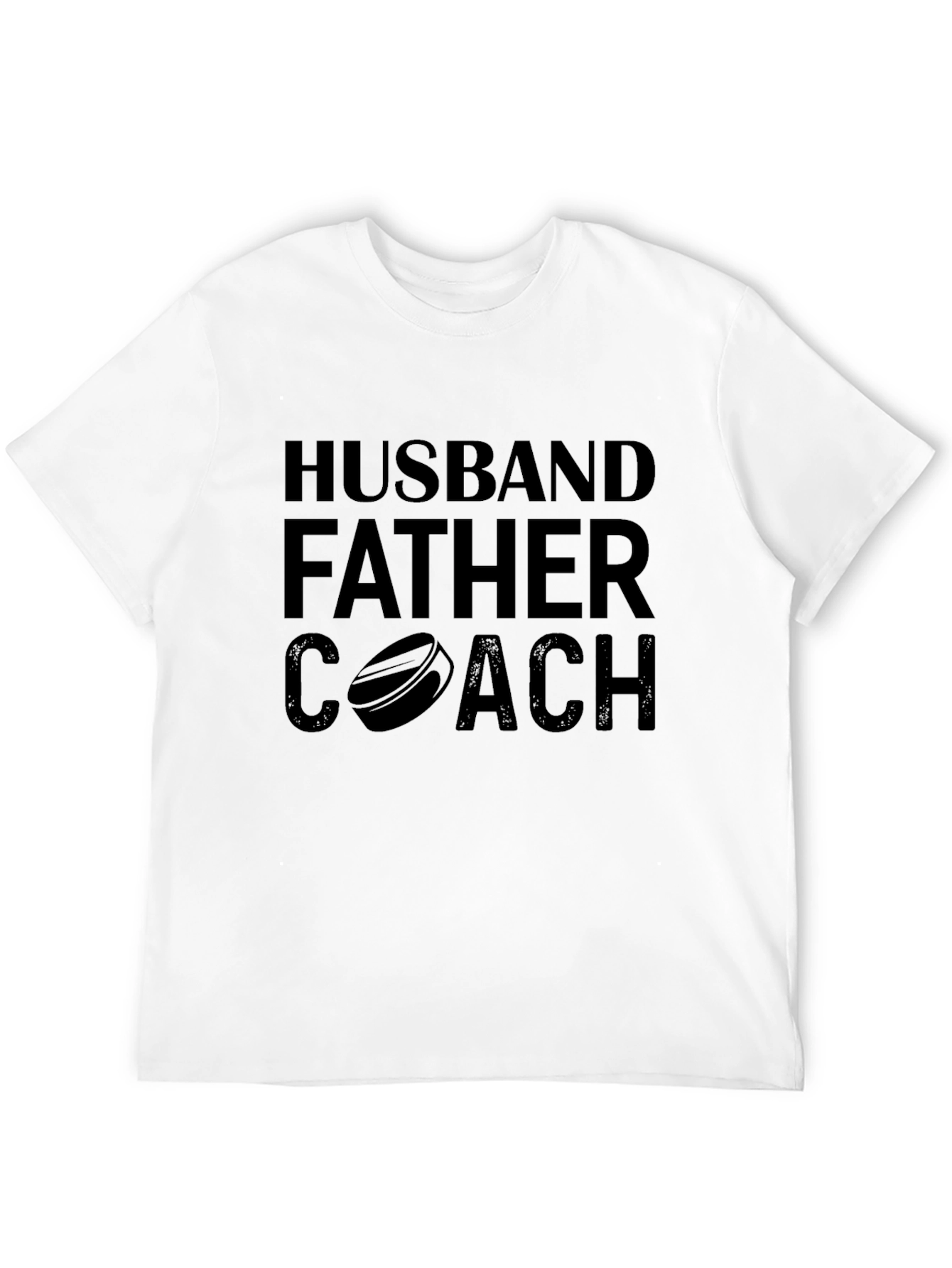 Husband Father Coach Black Graphic T-Shirt