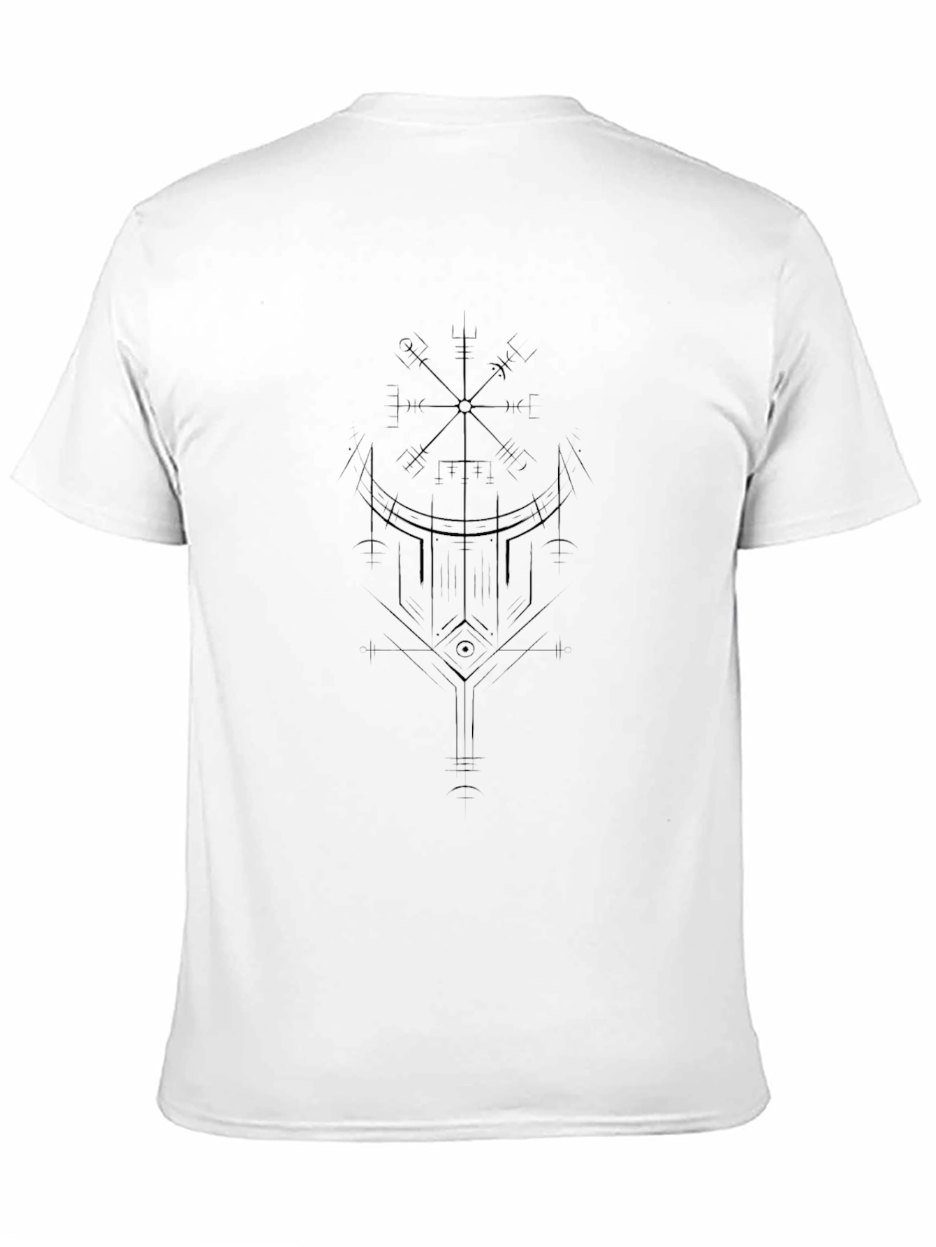 Geometric Graphic Black T-Shirt