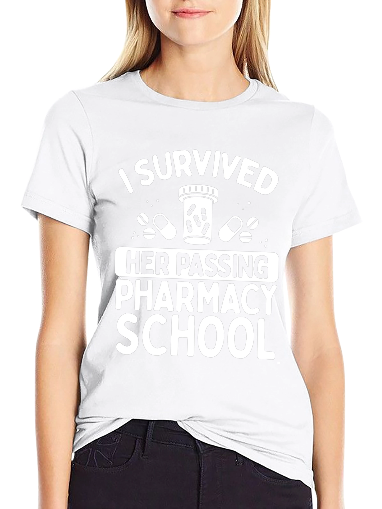 I Survived Her Passing Pharmacy School T-Shirt