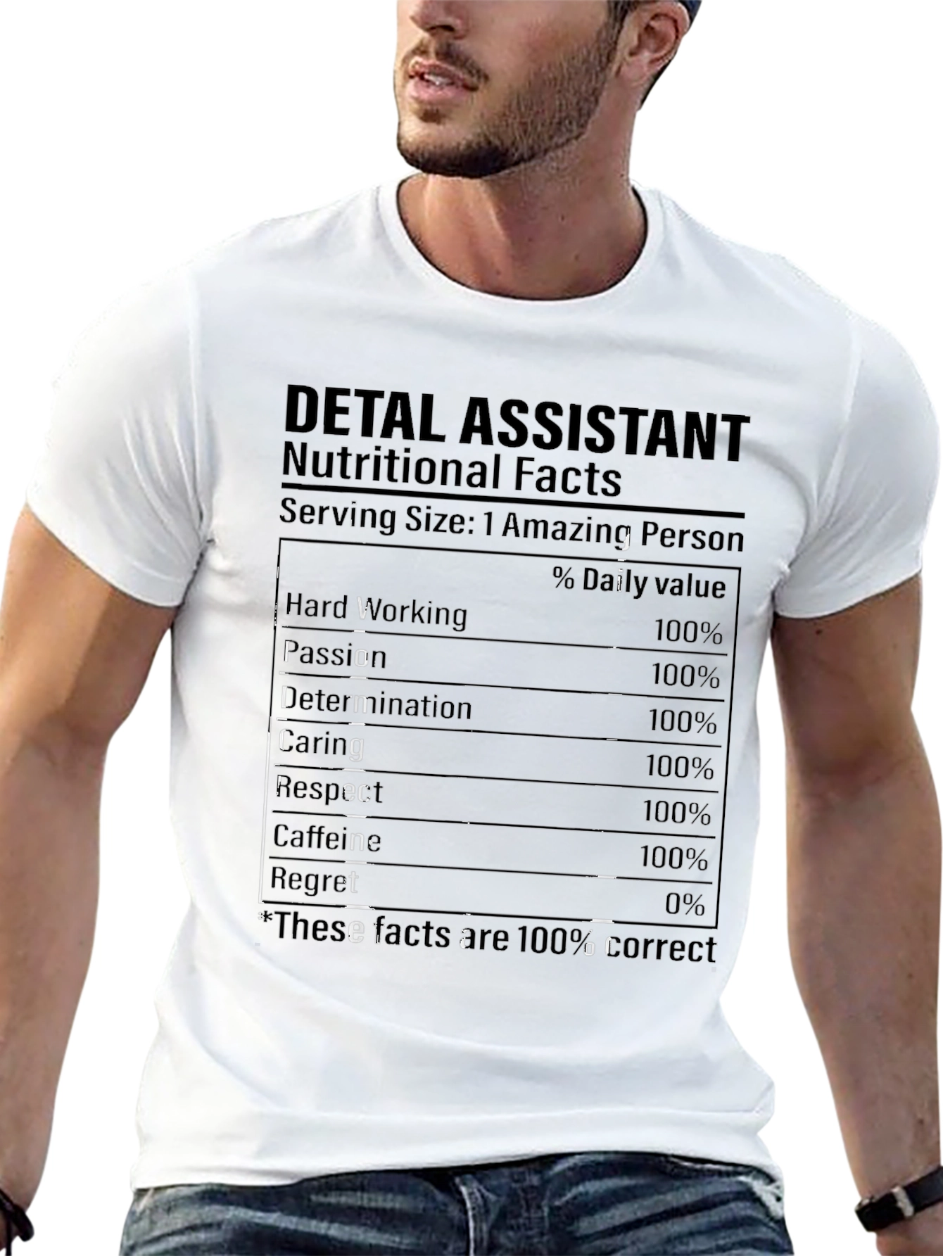 Dental Assistant Nutritional Facts T-Shirt