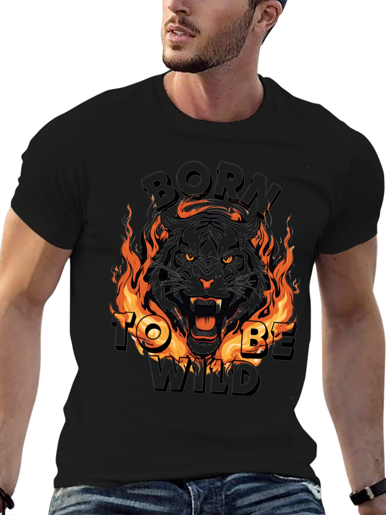 Born To Be Wild Tiger Graphic Tee