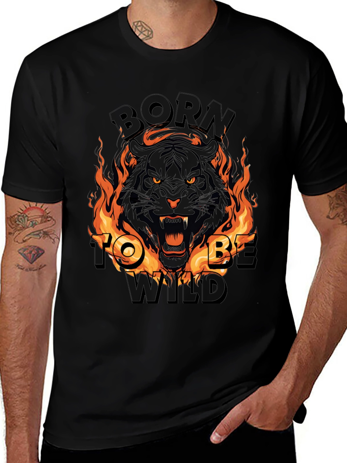 Born To Be Wild Tiger Graphic Tee