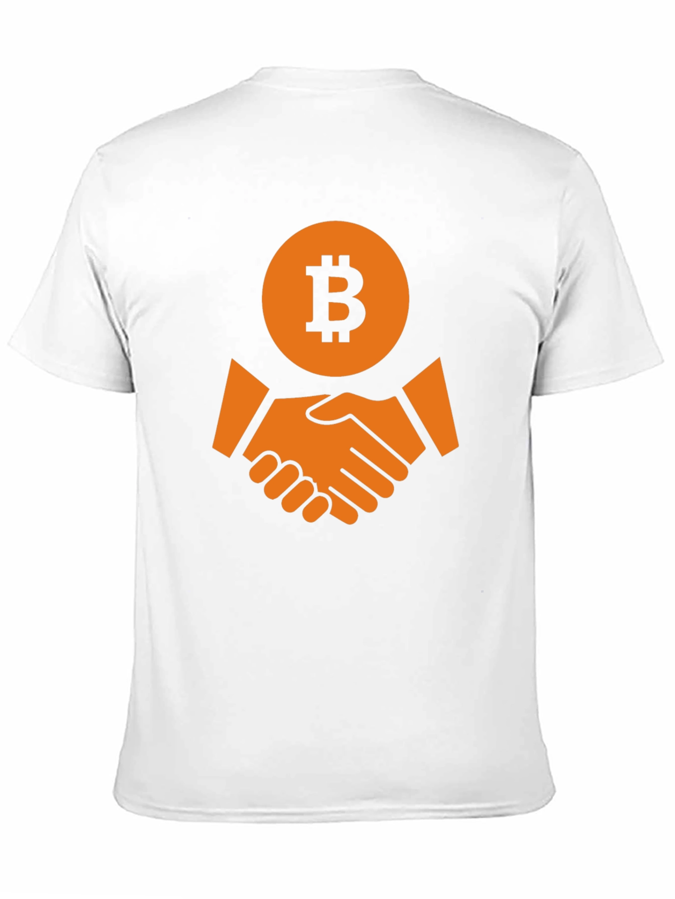 Bitcoin Handshake Graphic T-Shirt