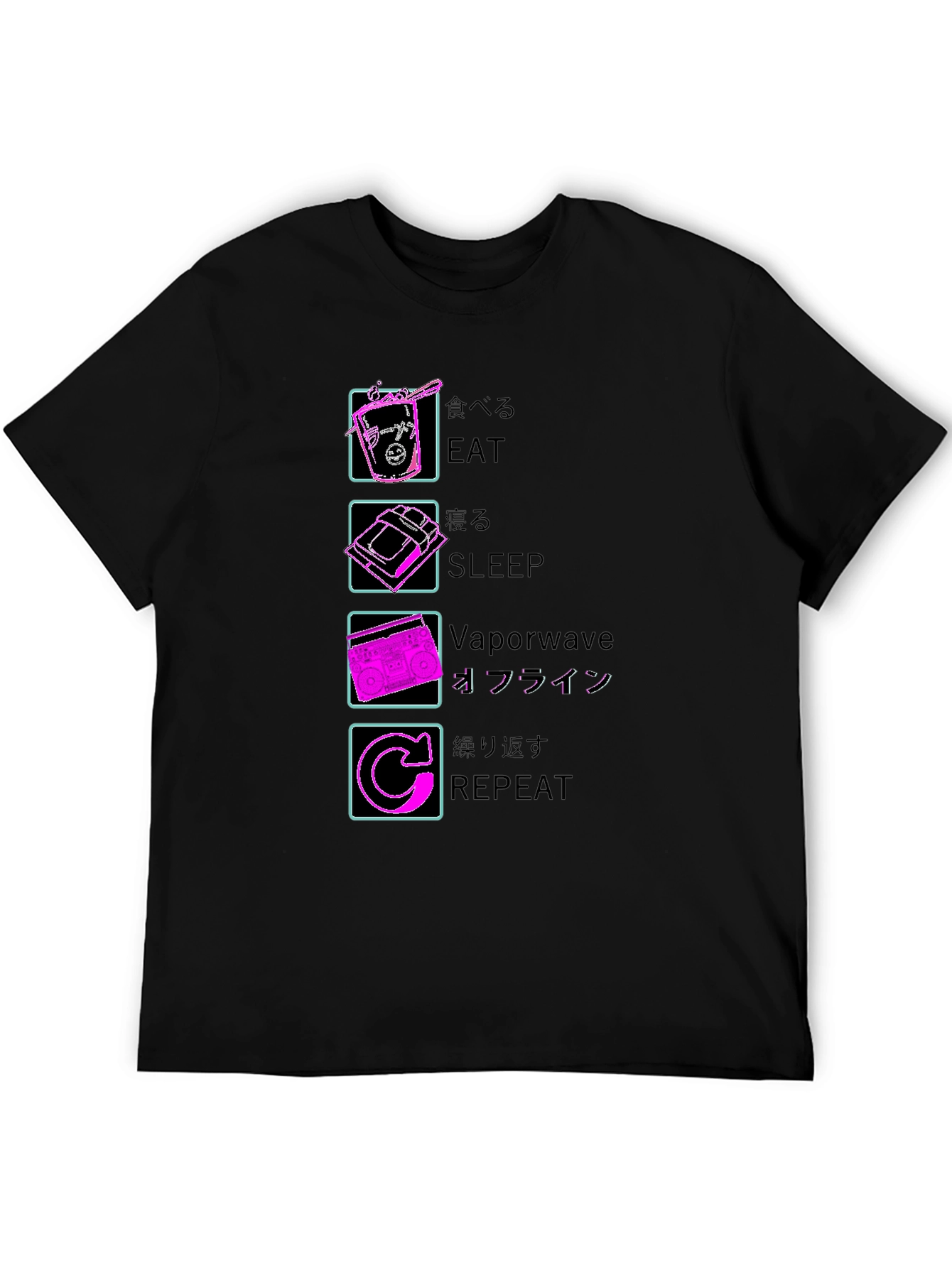Eat Sleep Vaporwave Repeat T-Shirt