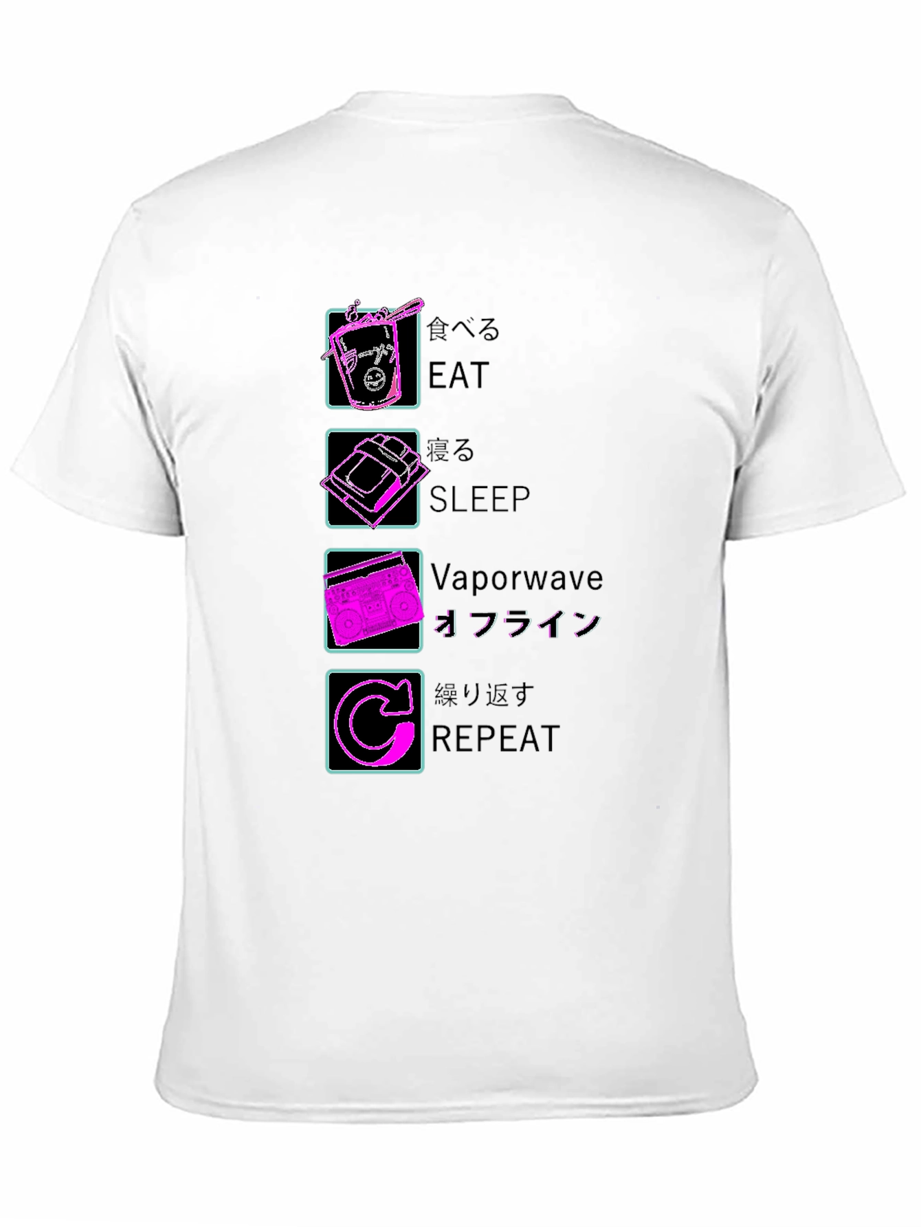 Eat Sleep Vaporwave Repeat T-Shirt