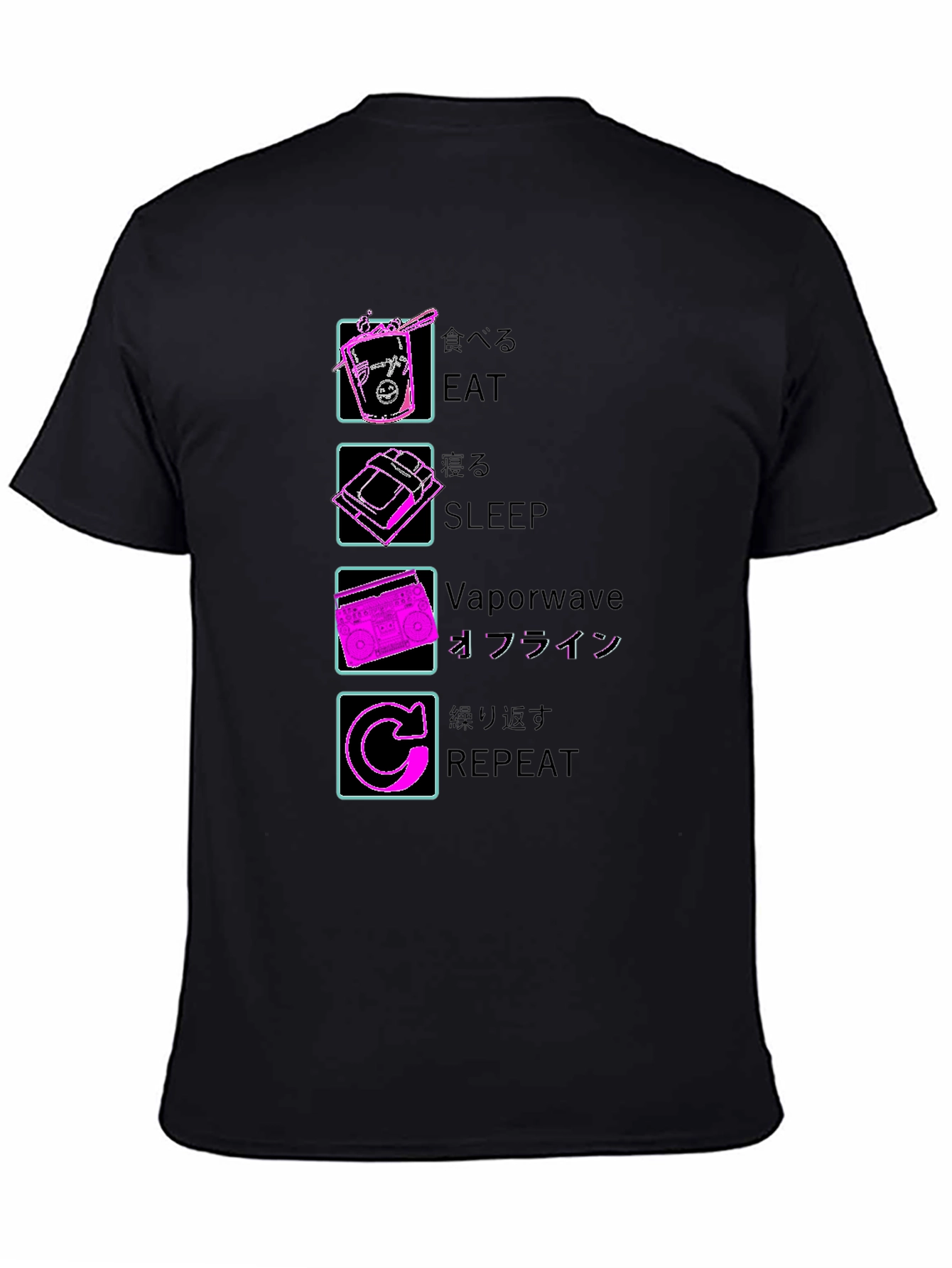 Eat Sleep Vaporwave Repeat T-Shirt