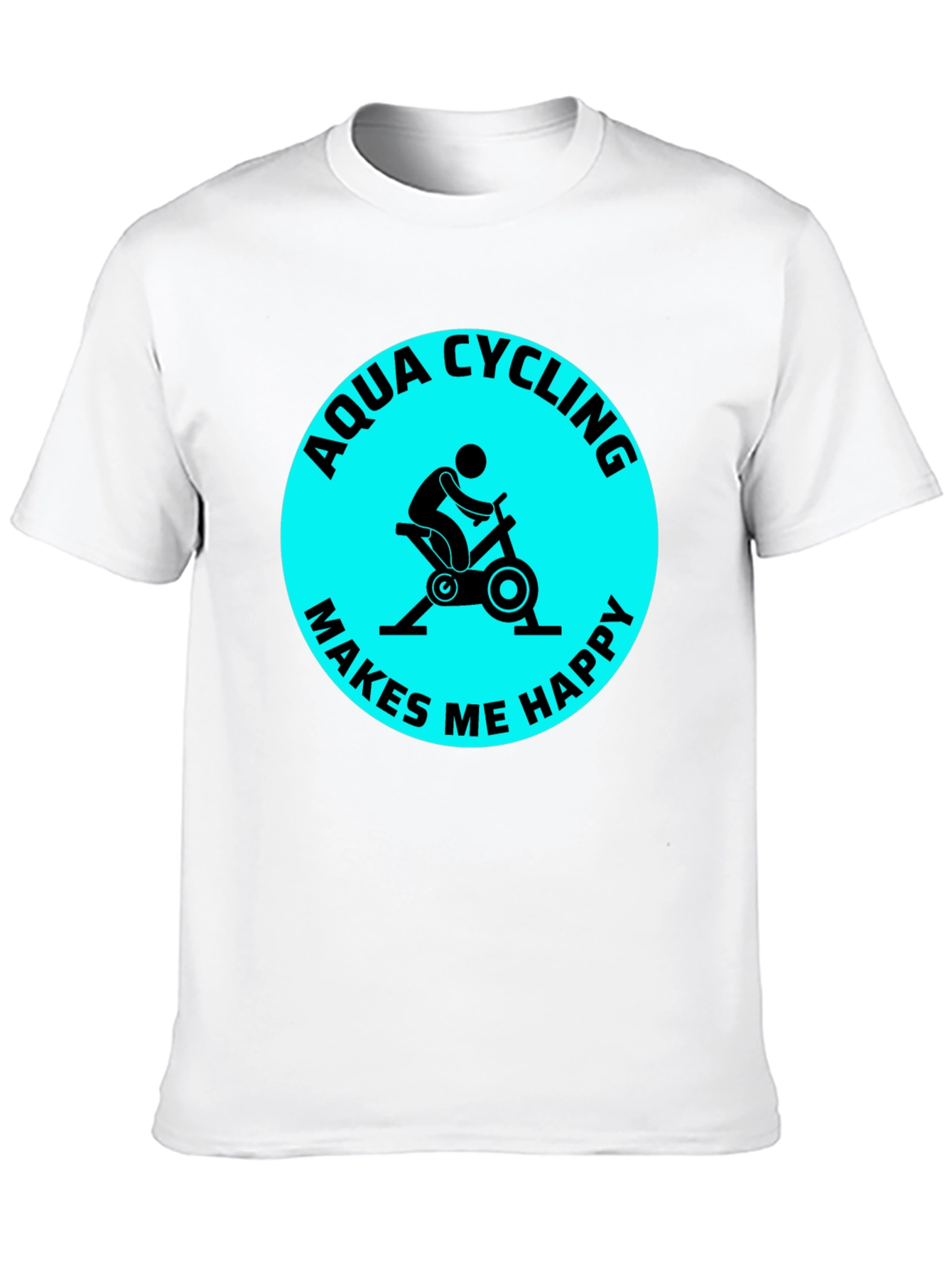Aqua Cycling Makes Me Happy T-Shirt