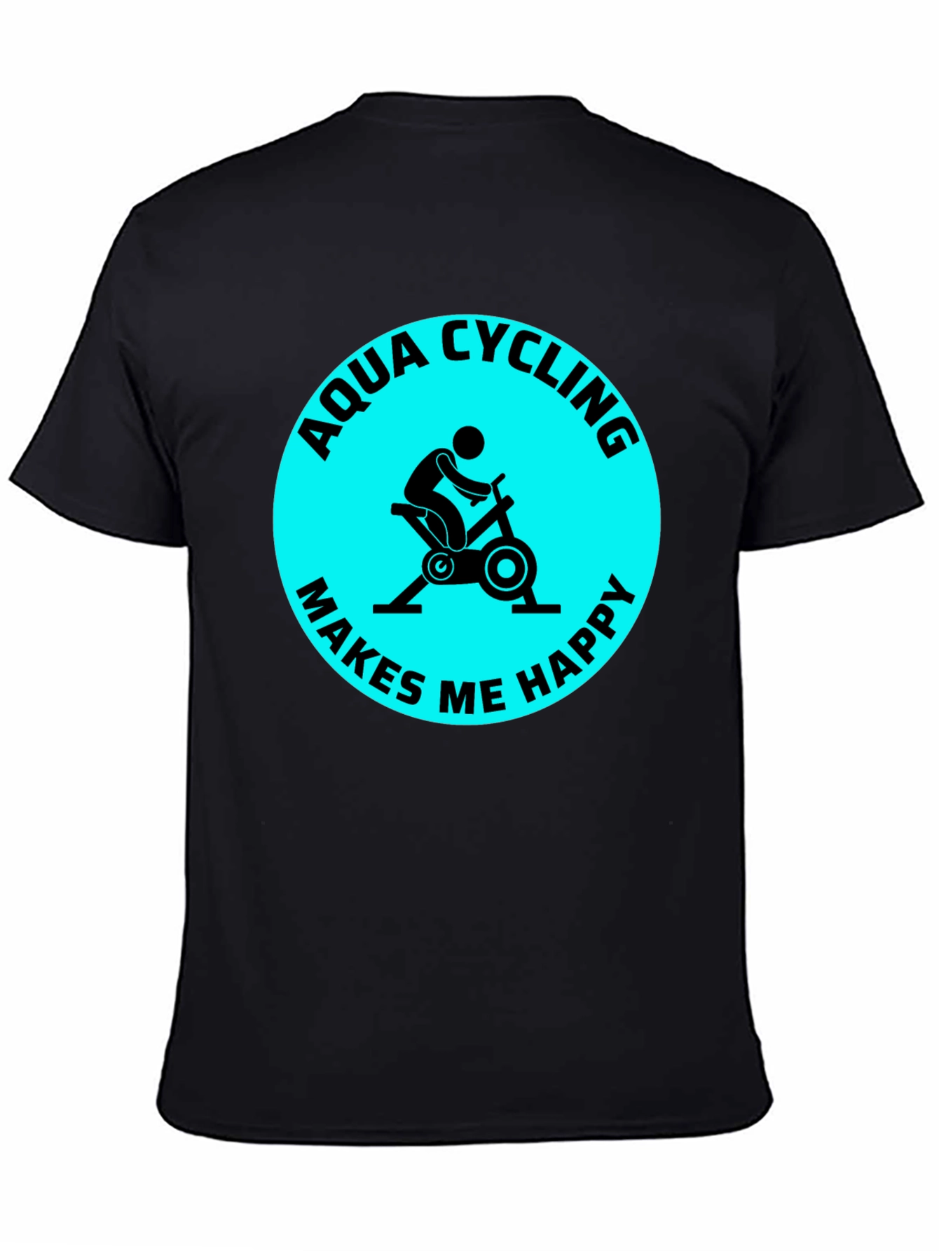 Aqua Cycling Makes Me Happy T-Shirt