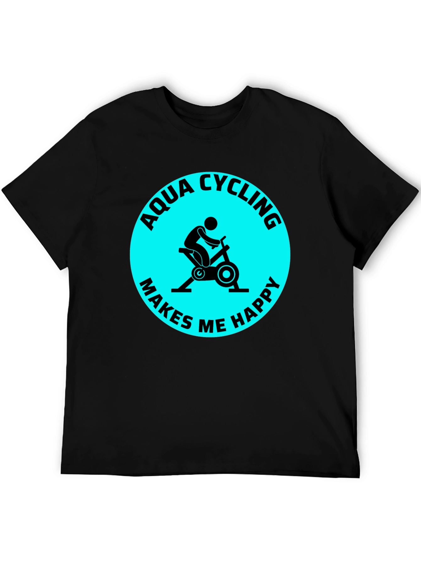 Aqua Cycling Makes Me Happy T-Shirt