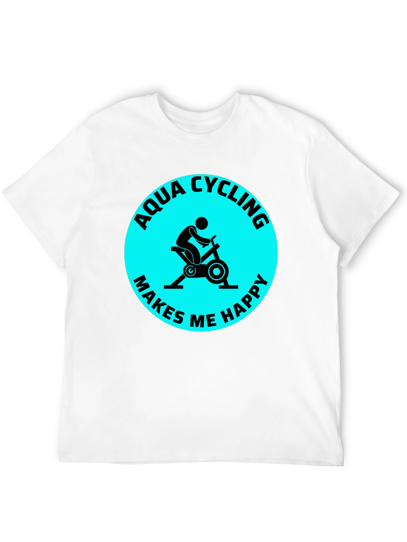 Aqua Cycling Makes Me Happy T-Shirt