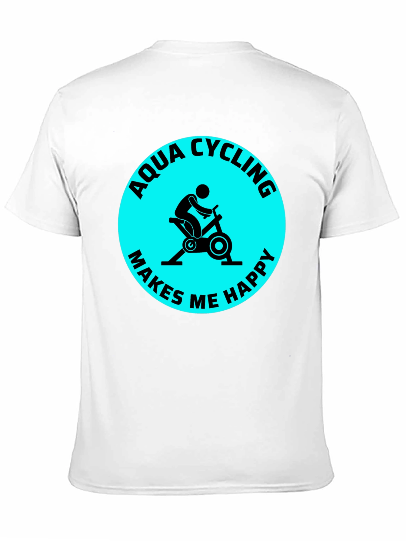 Aqua Cycling Makes Me Happy T-Shirt