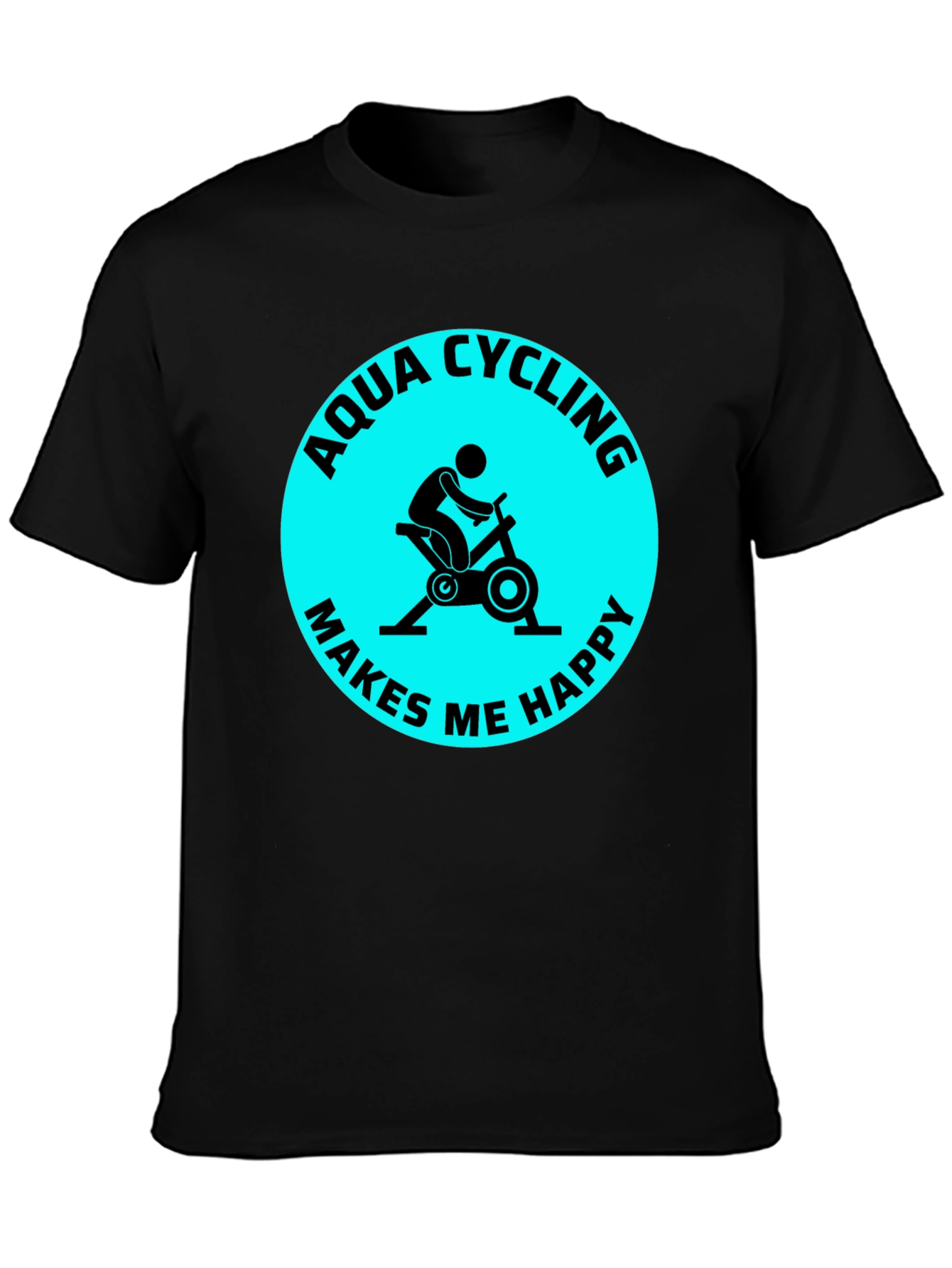 Aqua Cycling Makes Me Happy T-Shirt