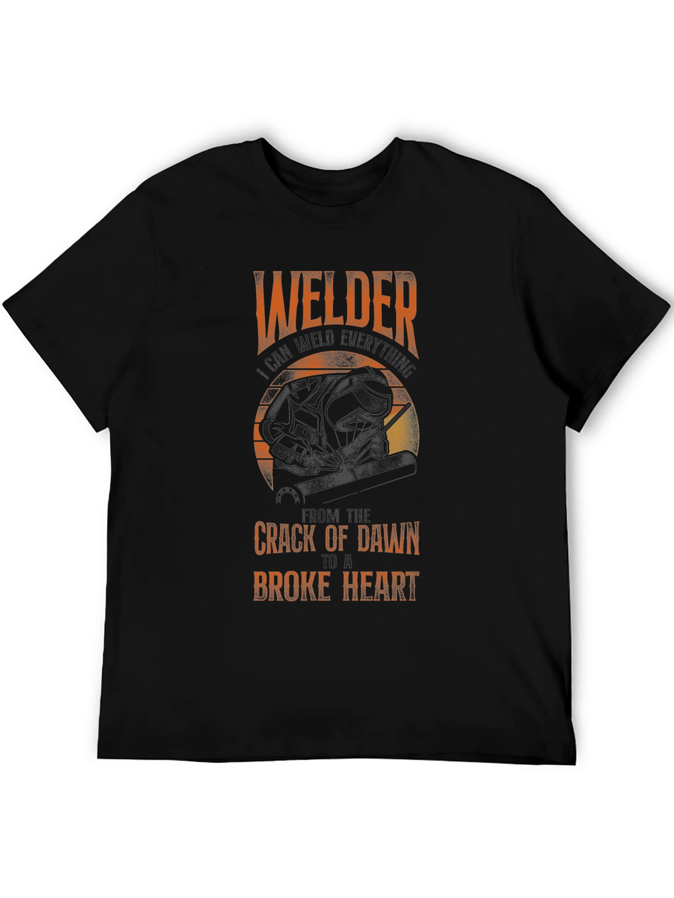 Welders Broke Heart T-Shirt - Black
