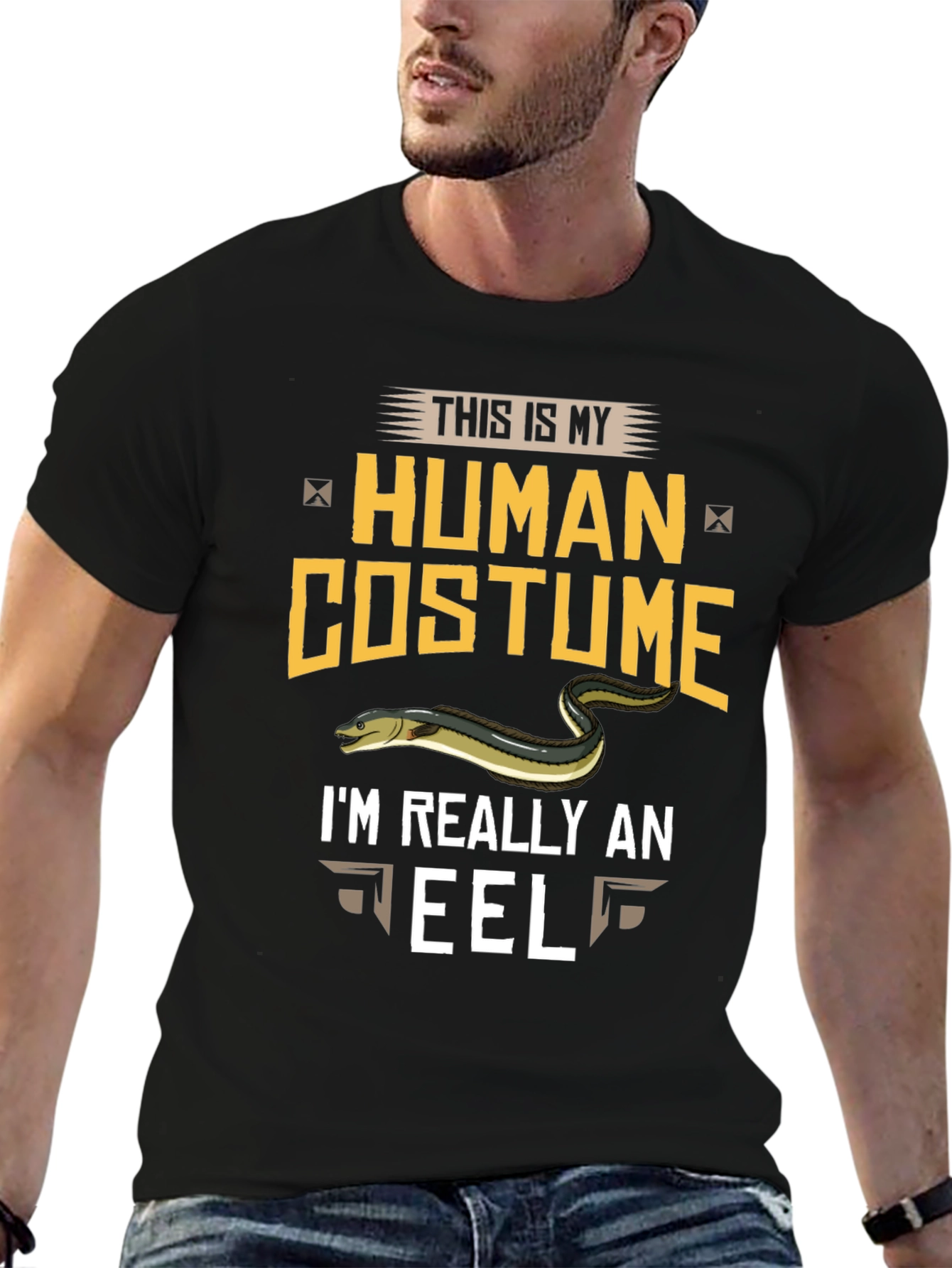 This Is My Human Costume Funny Eel T-Shirt