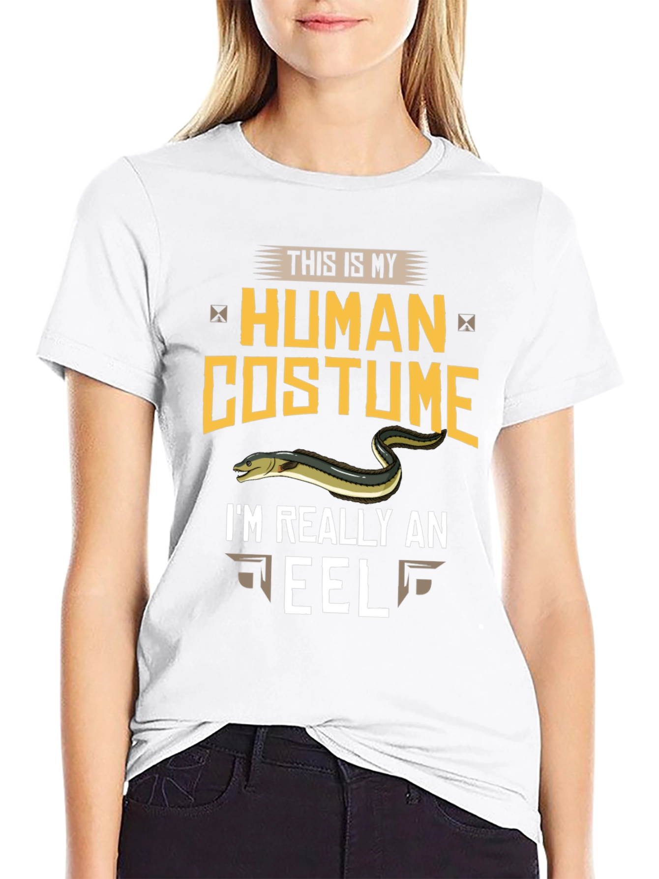 This Is My Human Costume Funny Eel T-Shirt