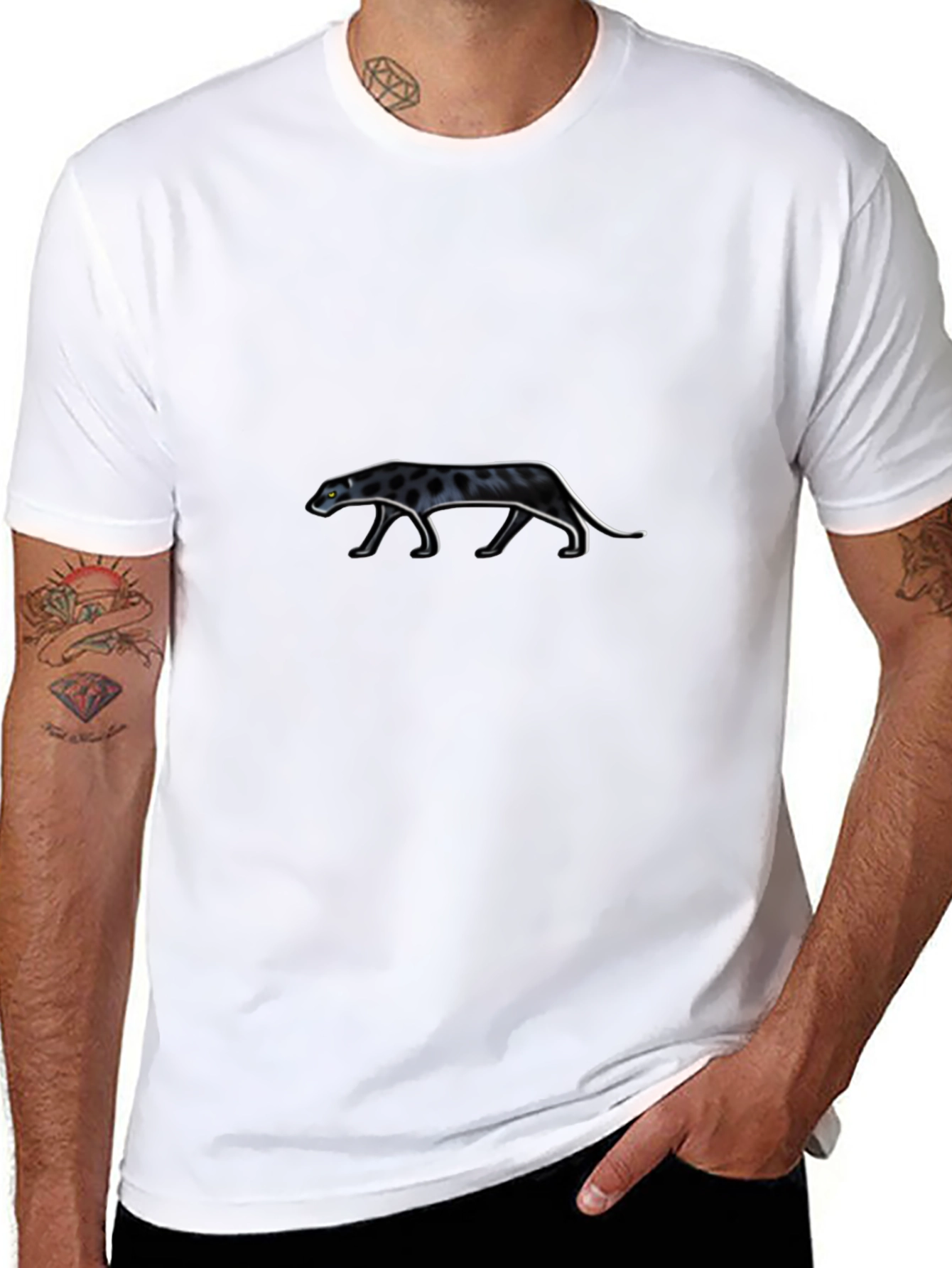 Black Panther Graphic Tee - Mens Casual Shirt