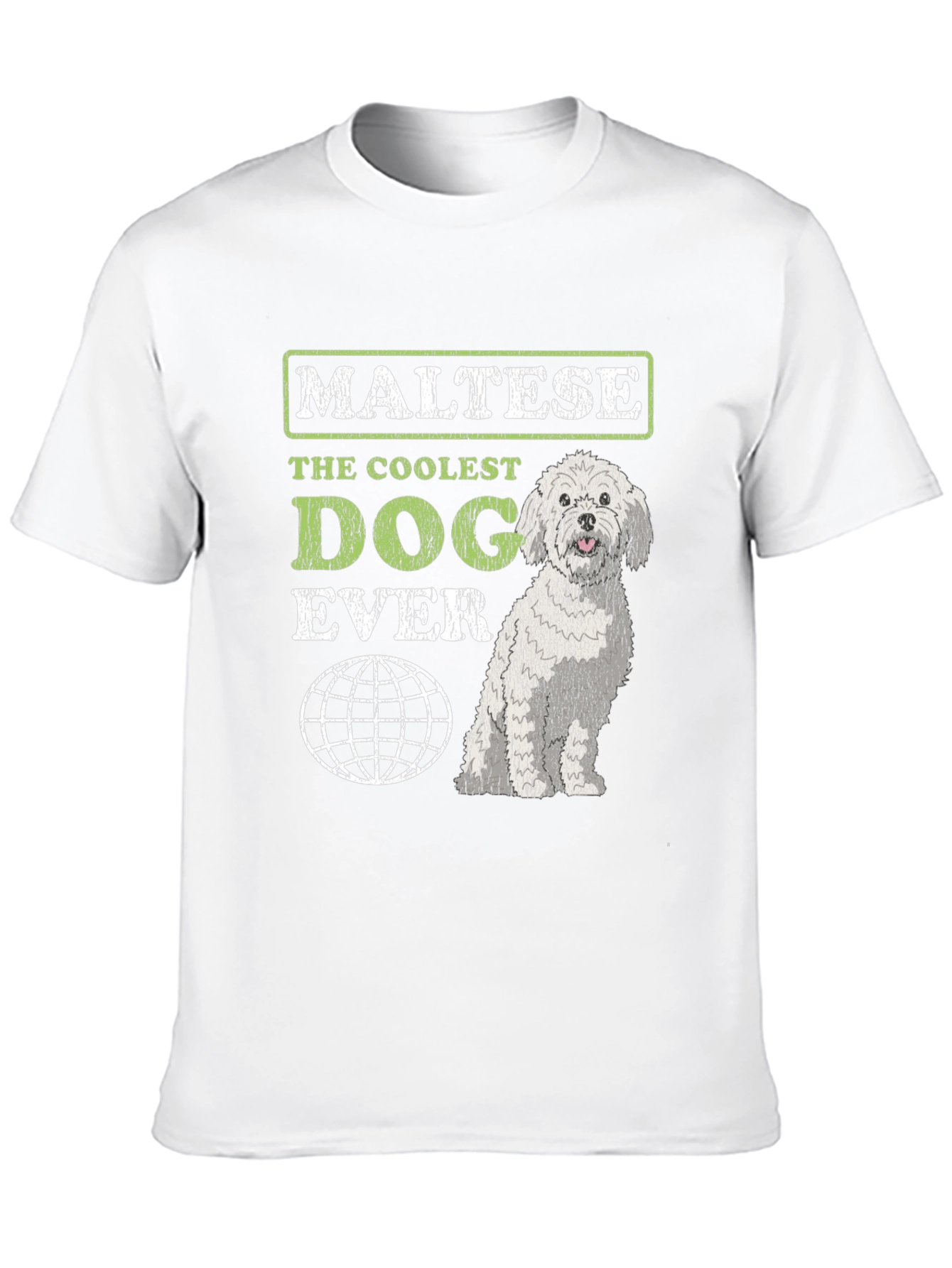 Maltese Coolest Dog Ever Graphic T-Shirt