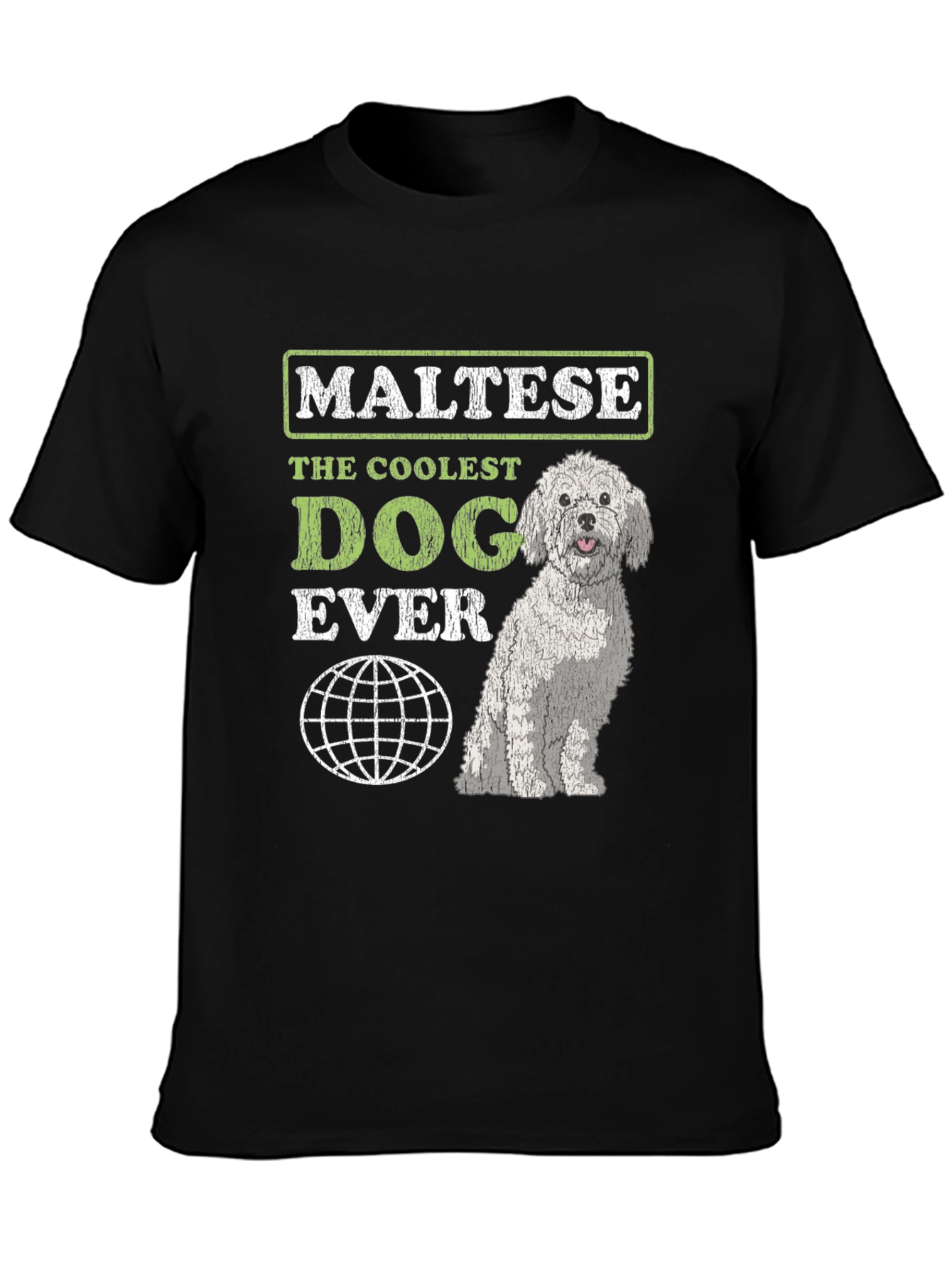 Maltese Coolest Dog Ever Graphic T-Shirt