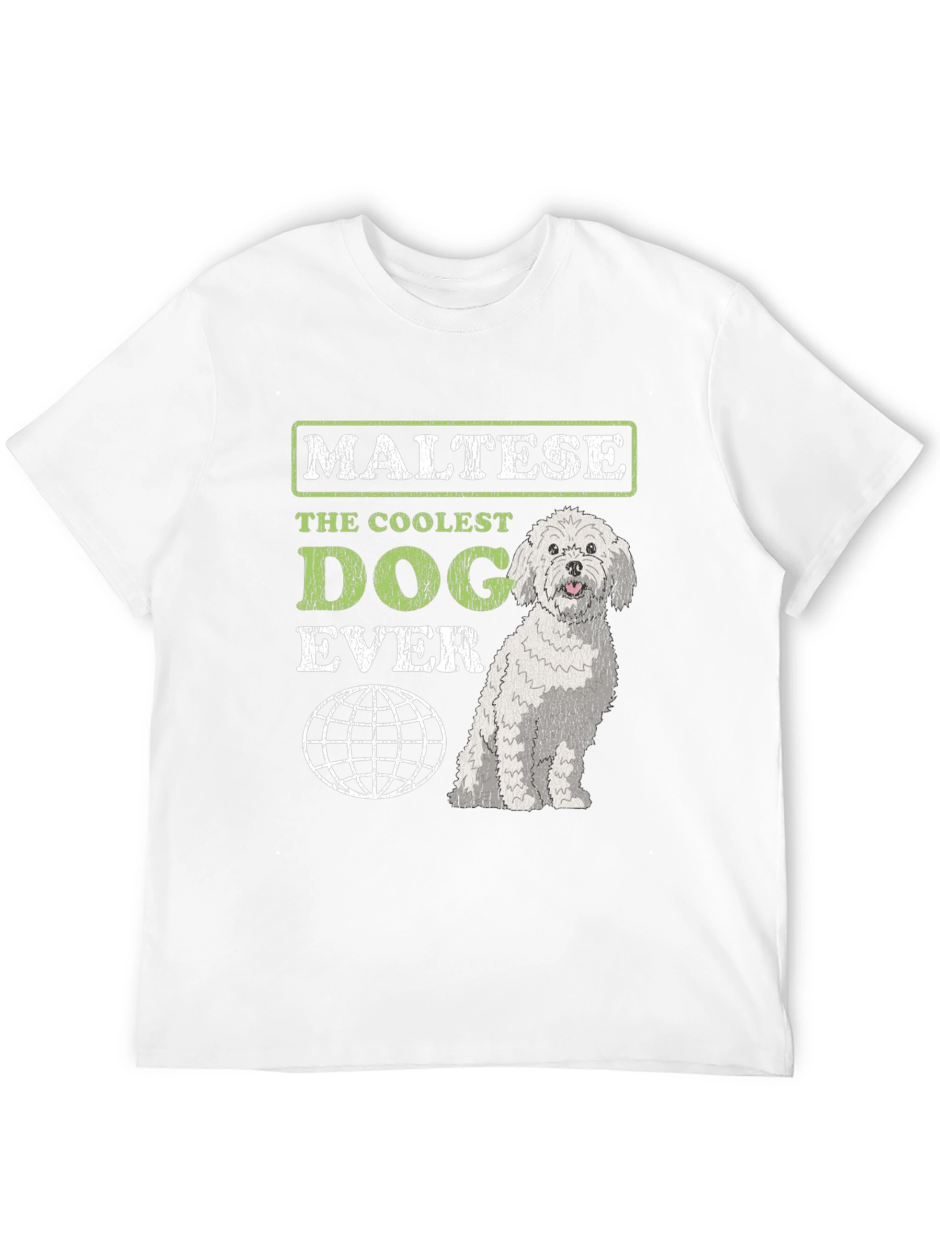 Maltese Coolest Dog Ever Graphic T-Shirt