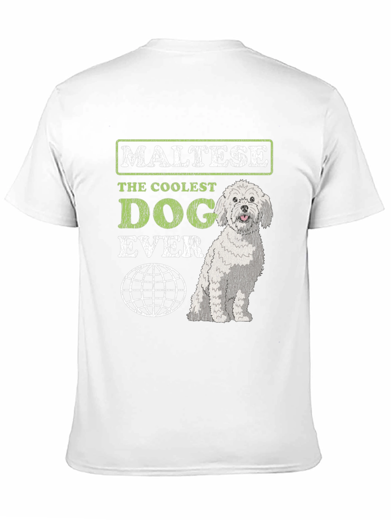 Maltese Coolest Dog Ever Graphic T-Shirt
