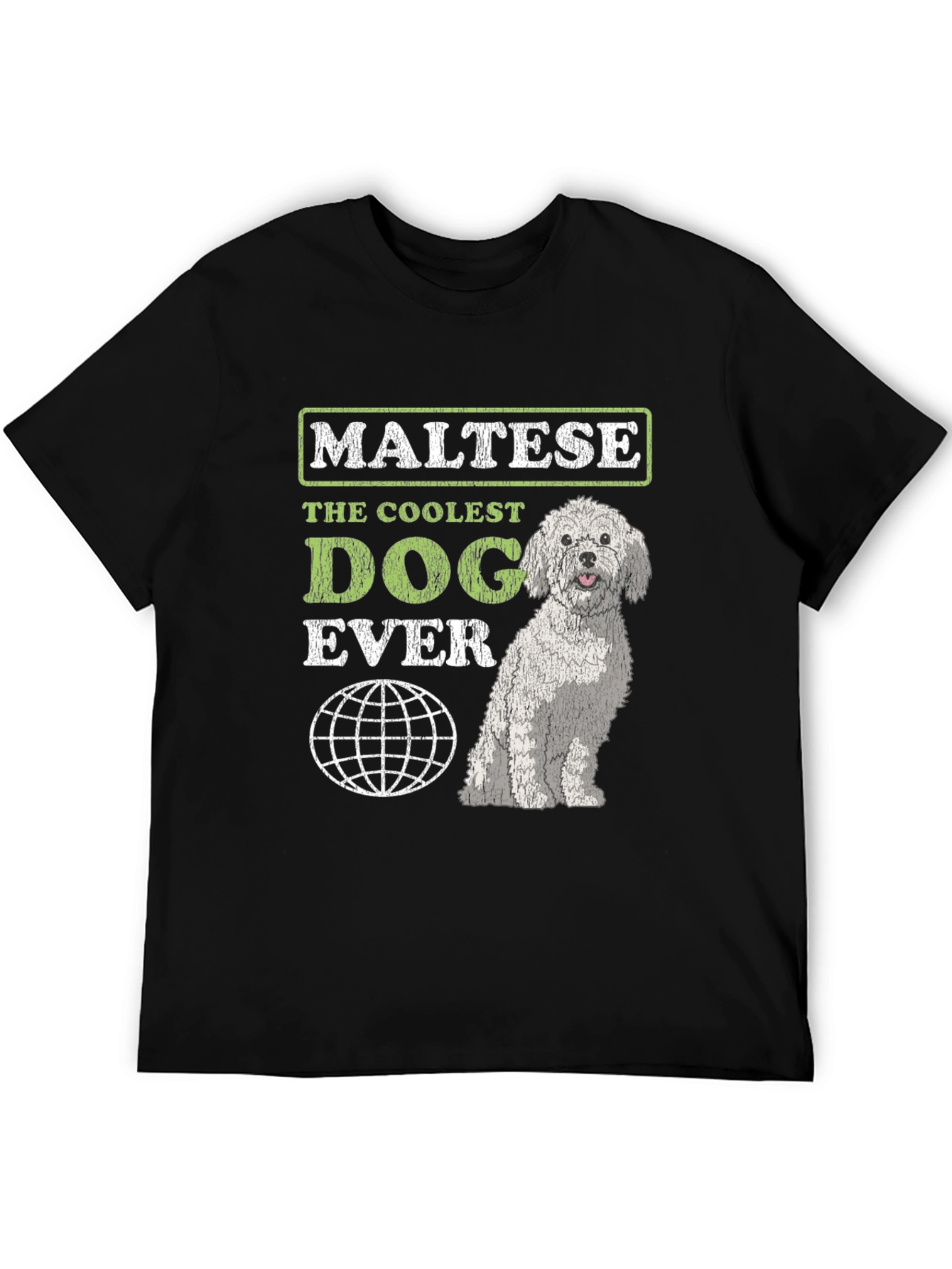 Maltese Coolest Dog Ever Graphic T-Shirt