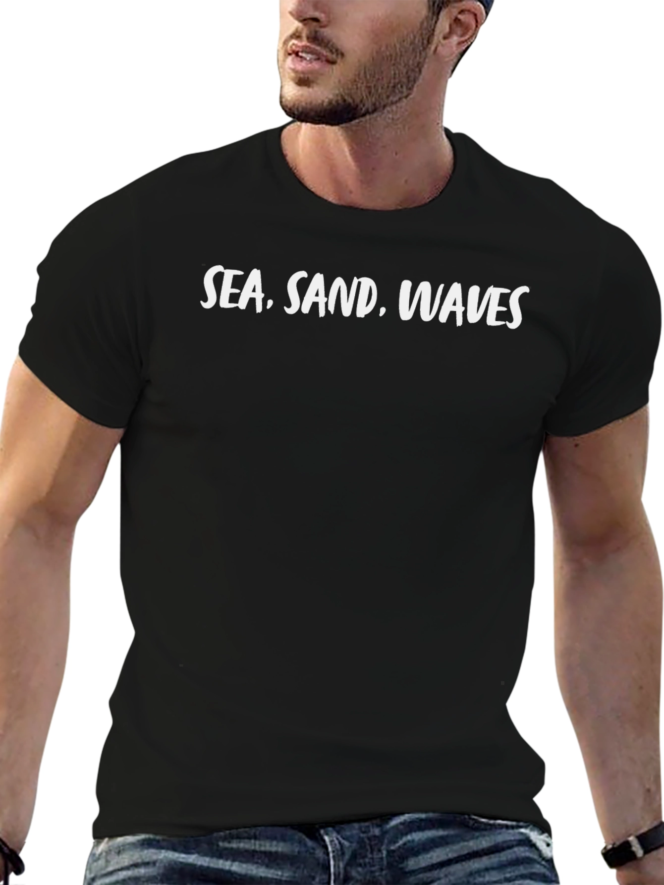 Sea Sand Waves Graphic T-Shirt
