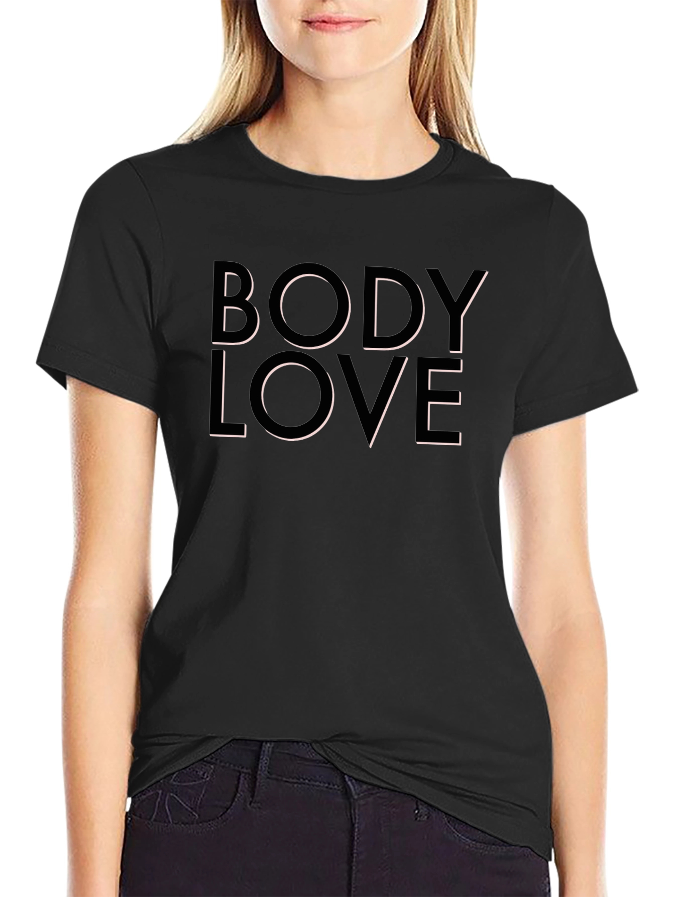 Body Love Graphic Tee - Unisex Black T-Shirt