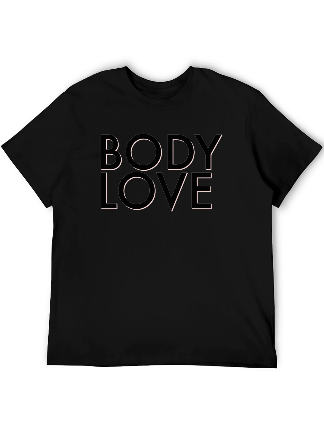 Body Love Graphic Tee - Unisex Black T-Shirt