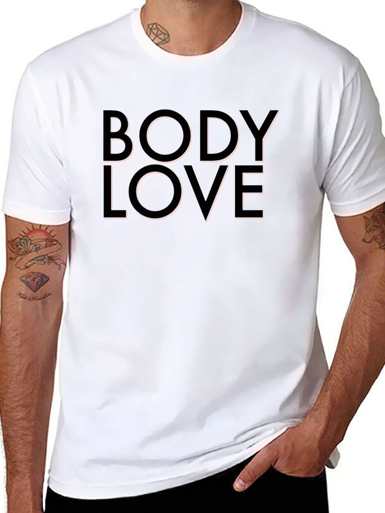 Body Love Graphic Tee - Unisex Black T-Shirt