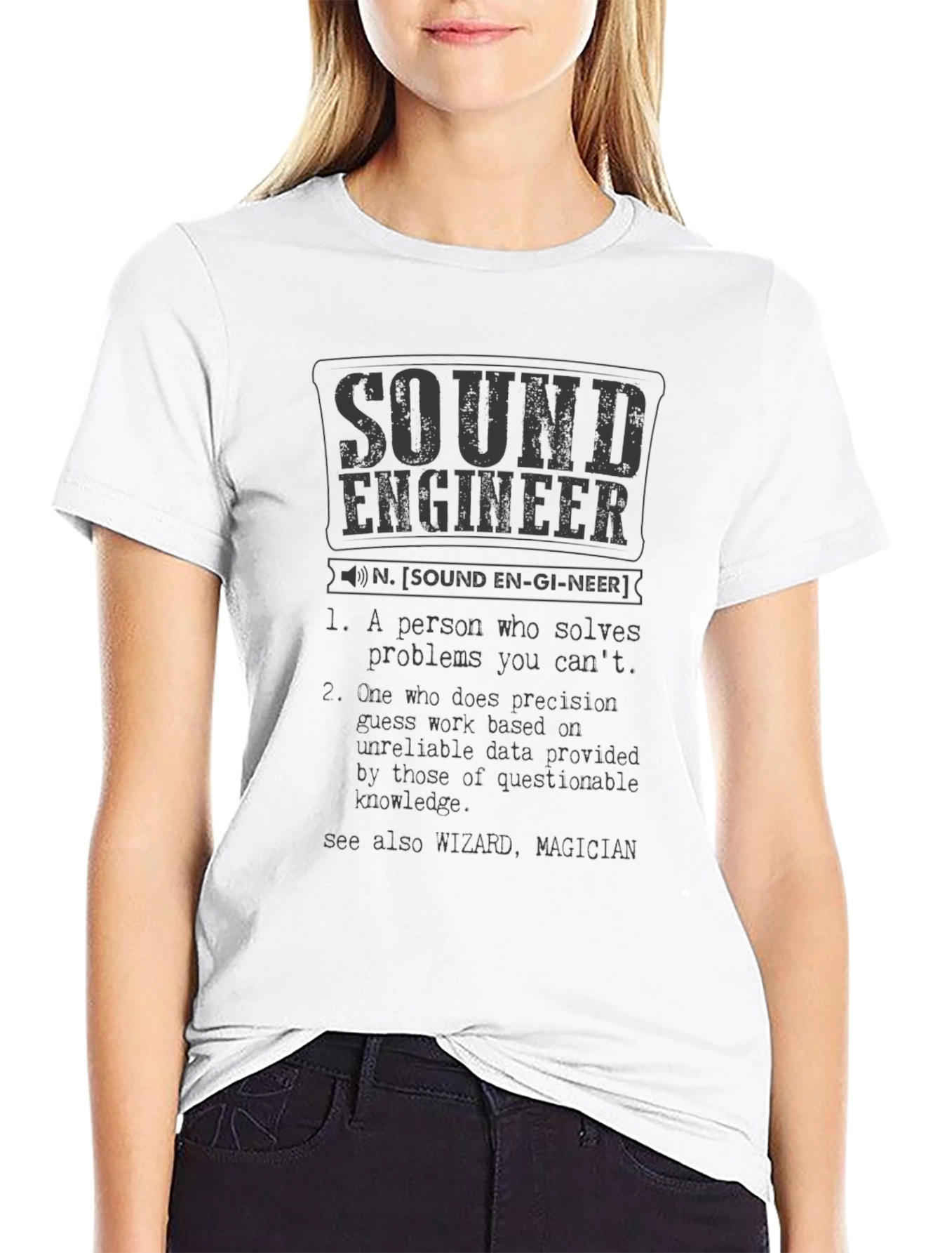 Sound Engineer Definition Graphic T-Shirt