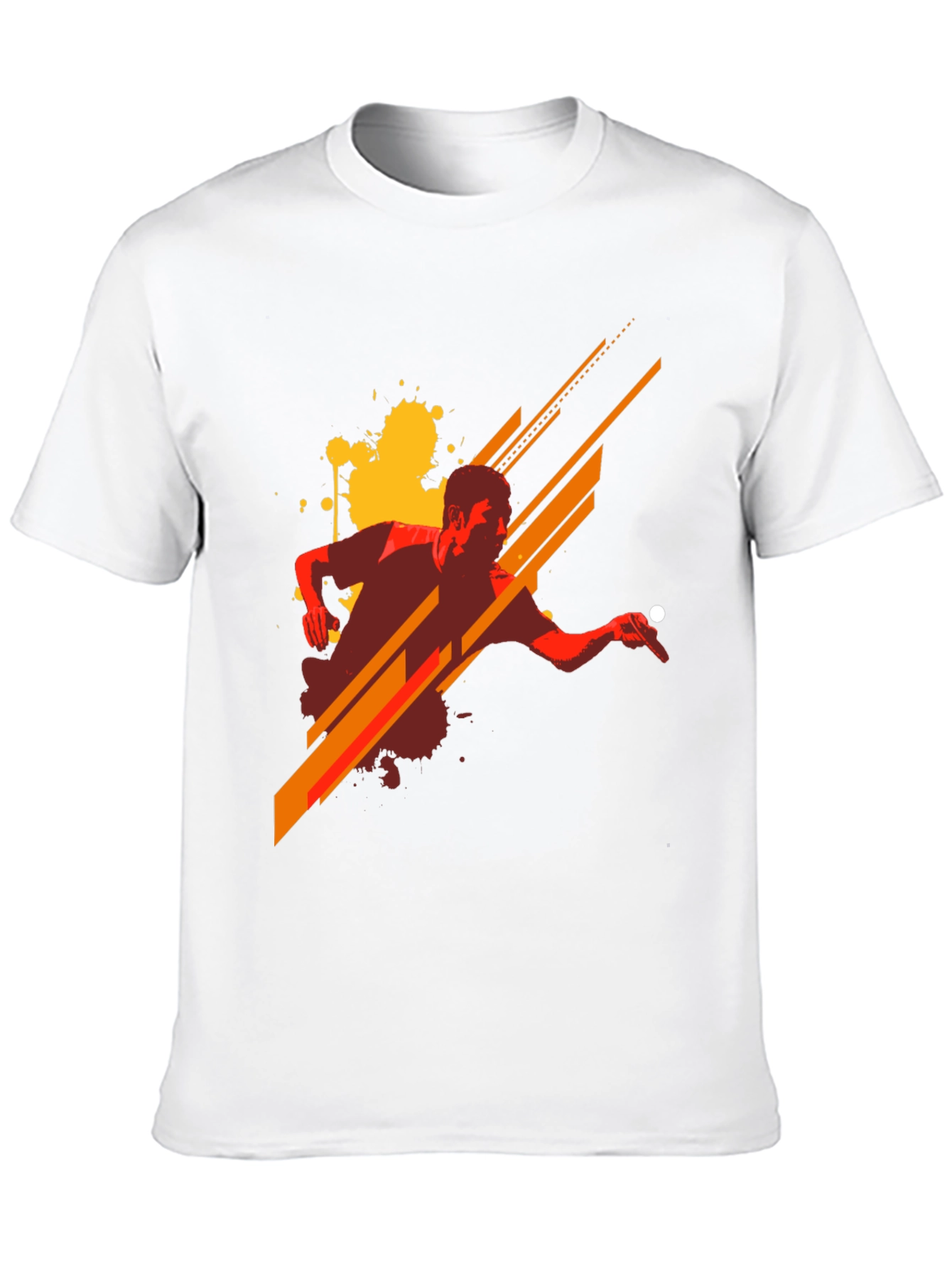 Stylish Graphic Tee - Table Tennis Design