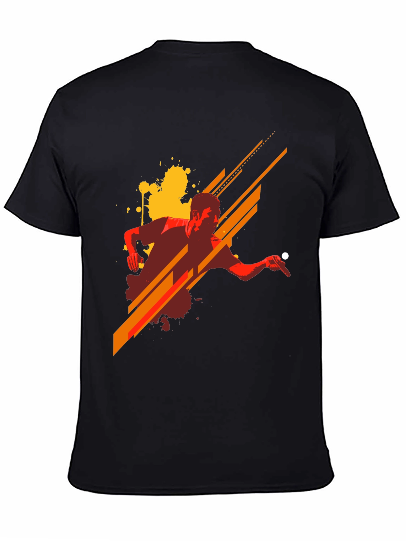 Stylish Graphic Tee - Table Tennis Design