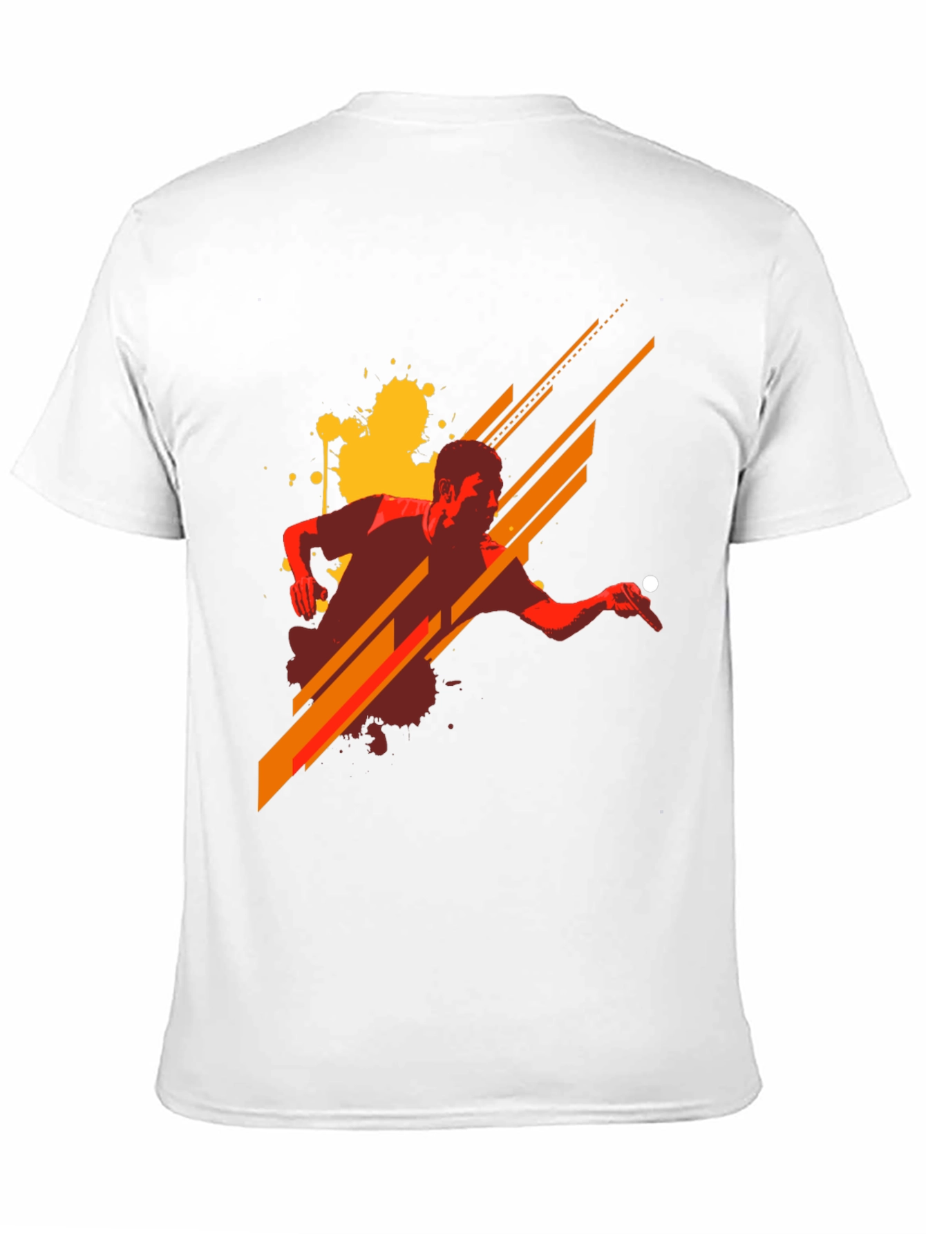 Stylish Graphic Tee - Table Tennis Design