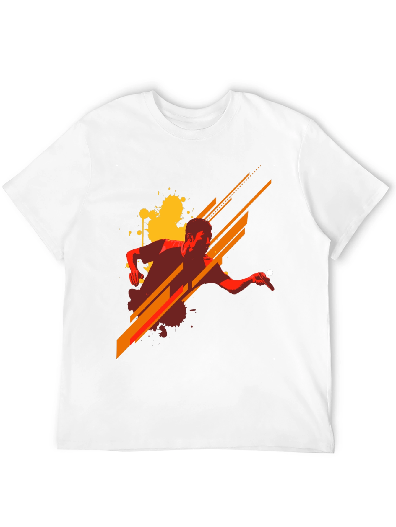 Stylish Graphic Tee - Table Tennis Design