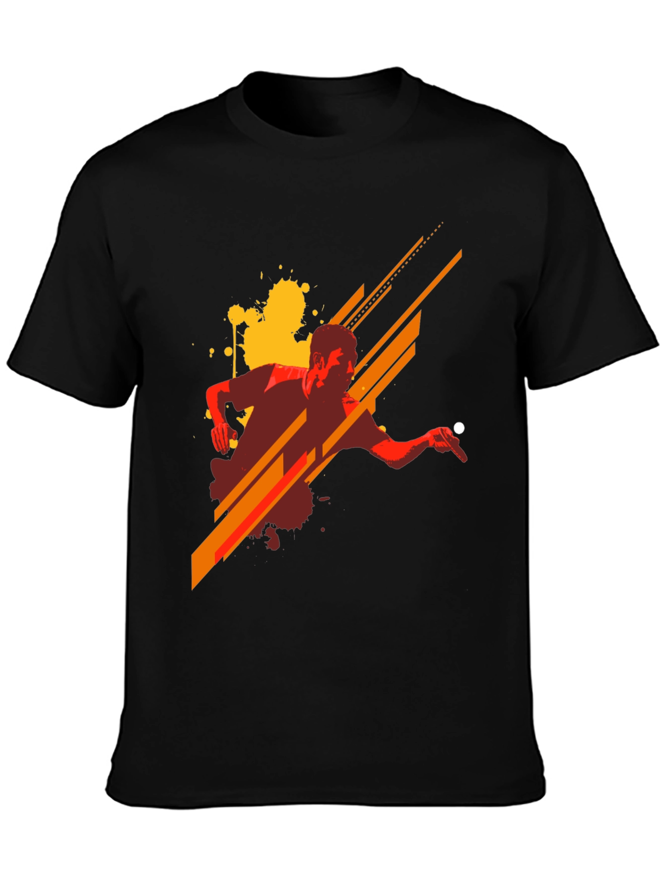Stylish Graphic Tee - Table Tennis Design