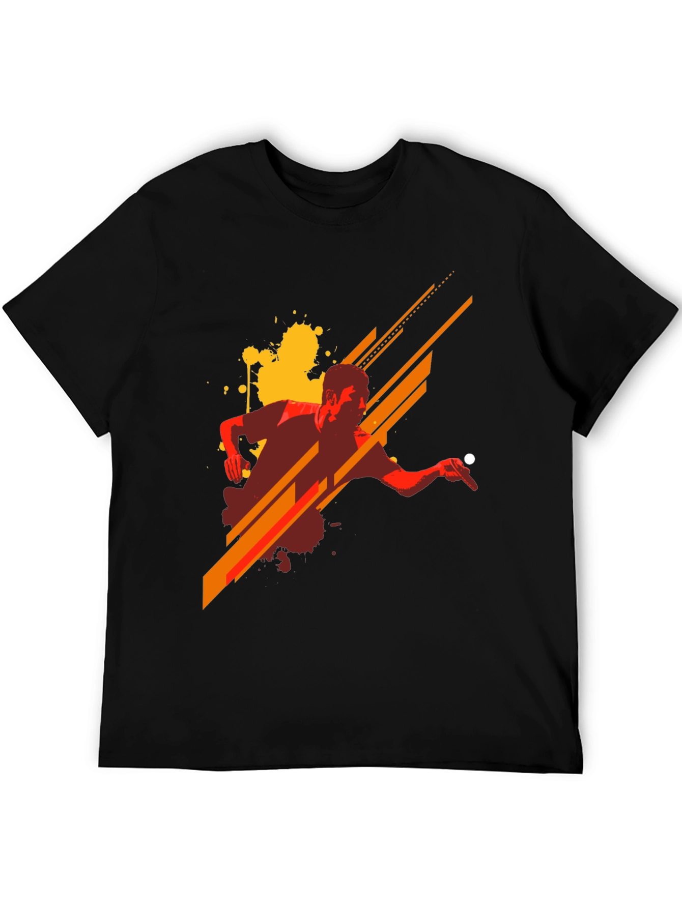 Stylish Graphic Tee - Table Tennis Design