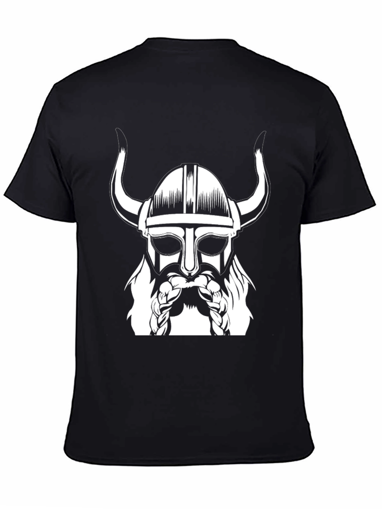 Viking Warrior Graphic Tee - Black