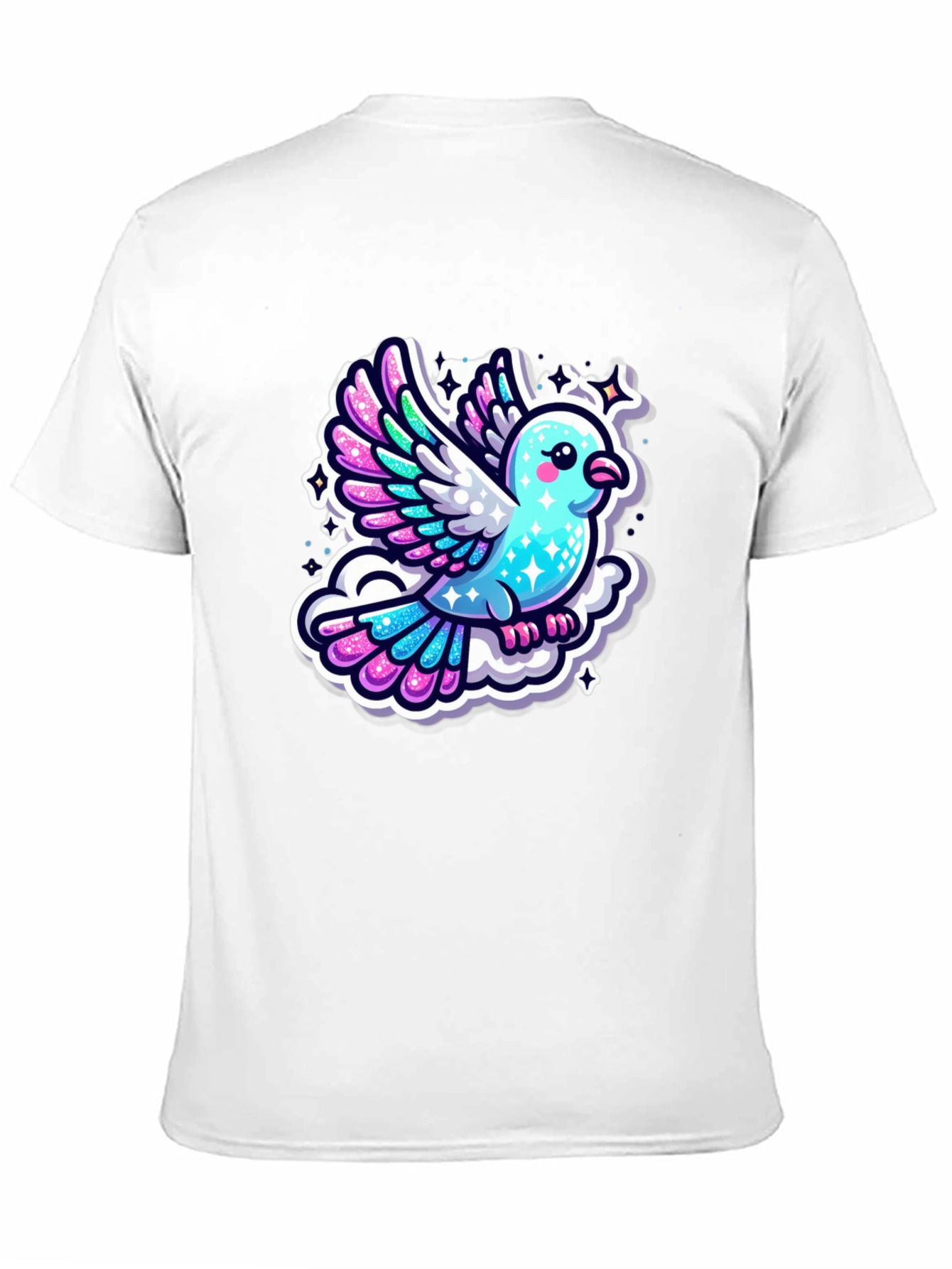 Cartoon Bird Graphic T-Shirt