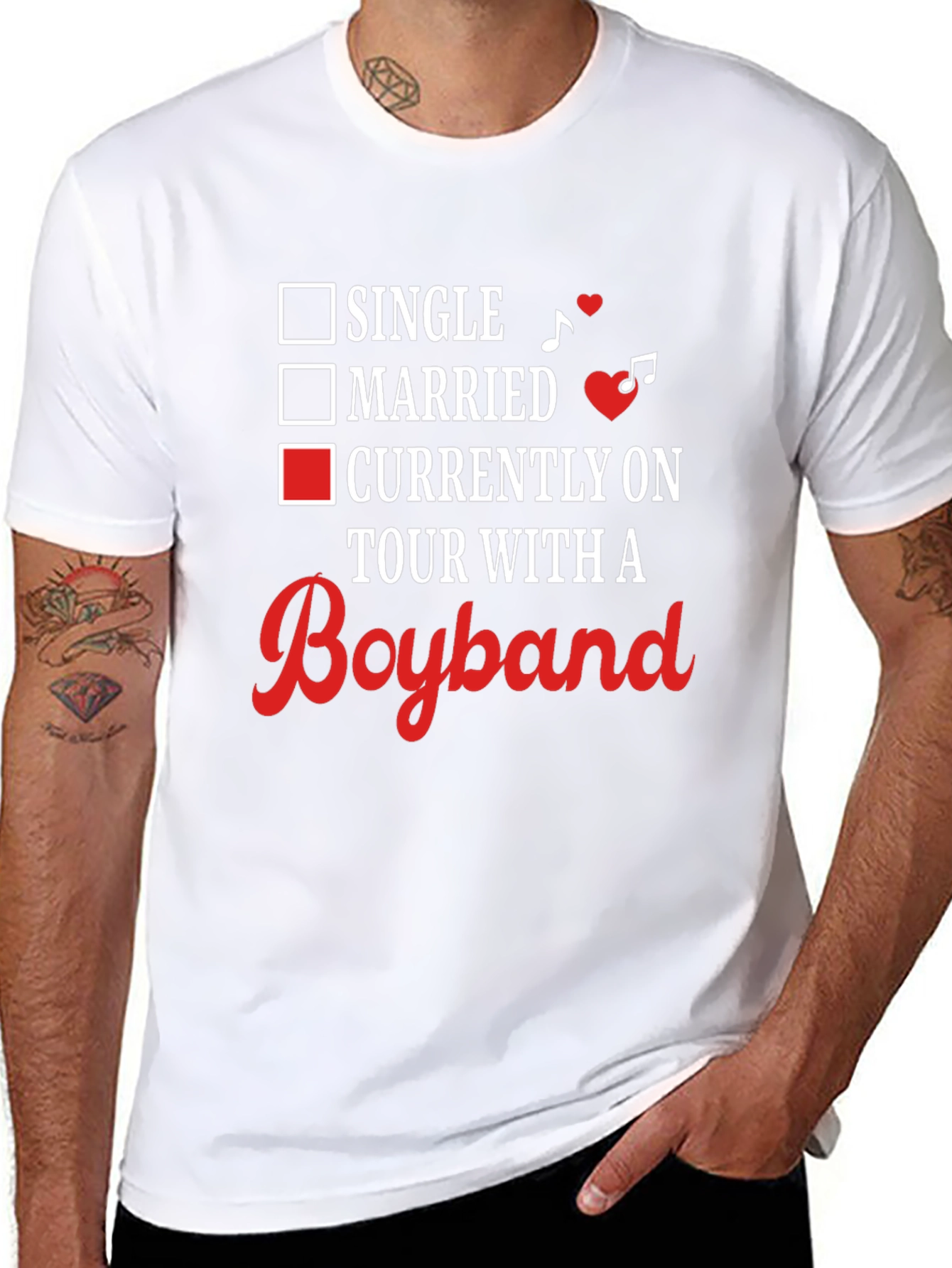 Tour with a Boyband T-Shirt Funny