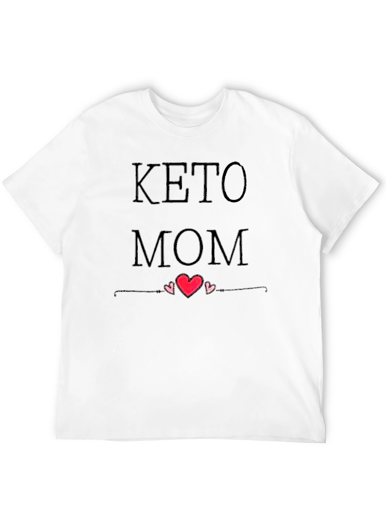 Keto Mom Black Graphic T-Shirt
