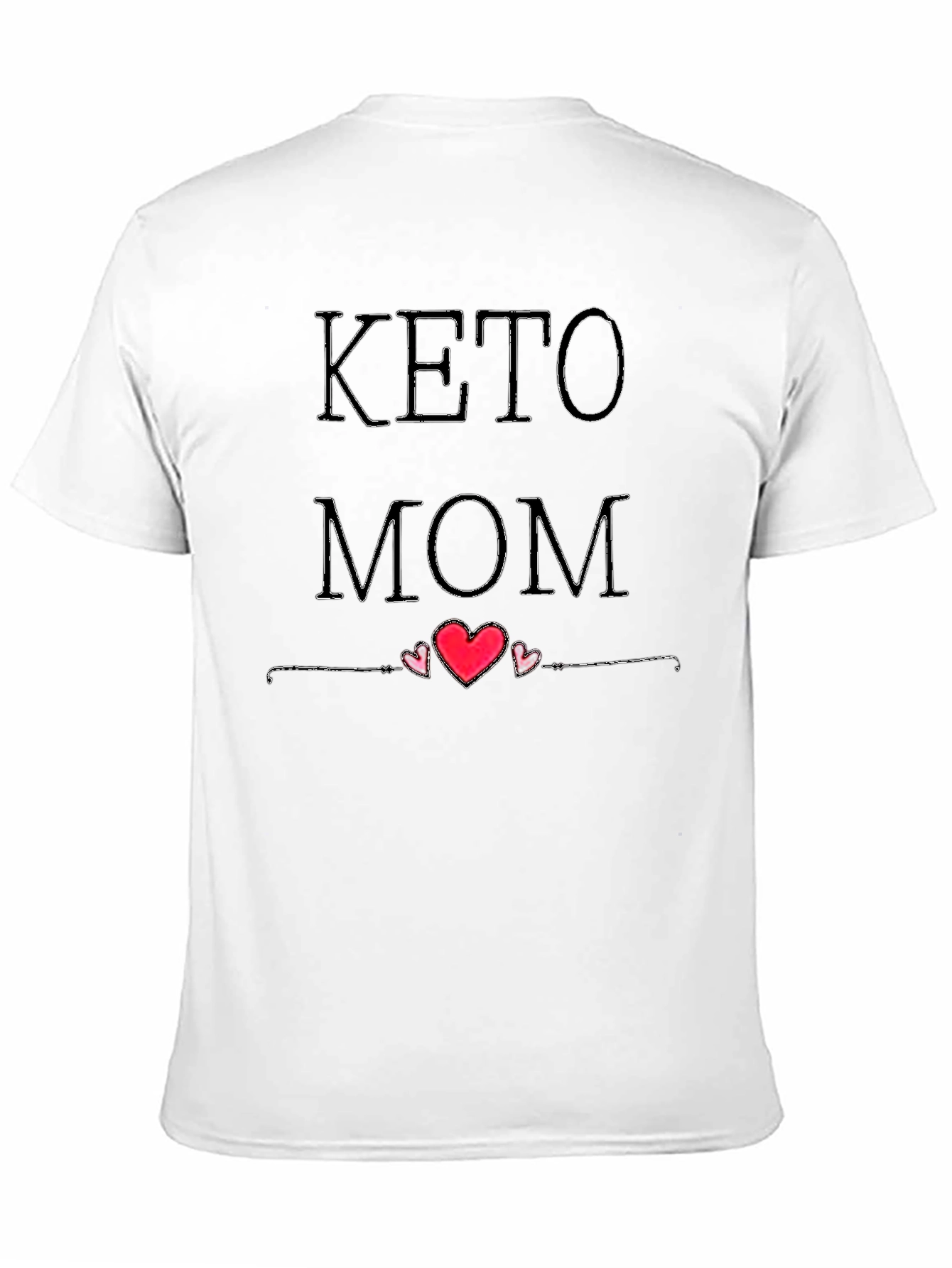 Keto Mom Black Graphic T-Shirt