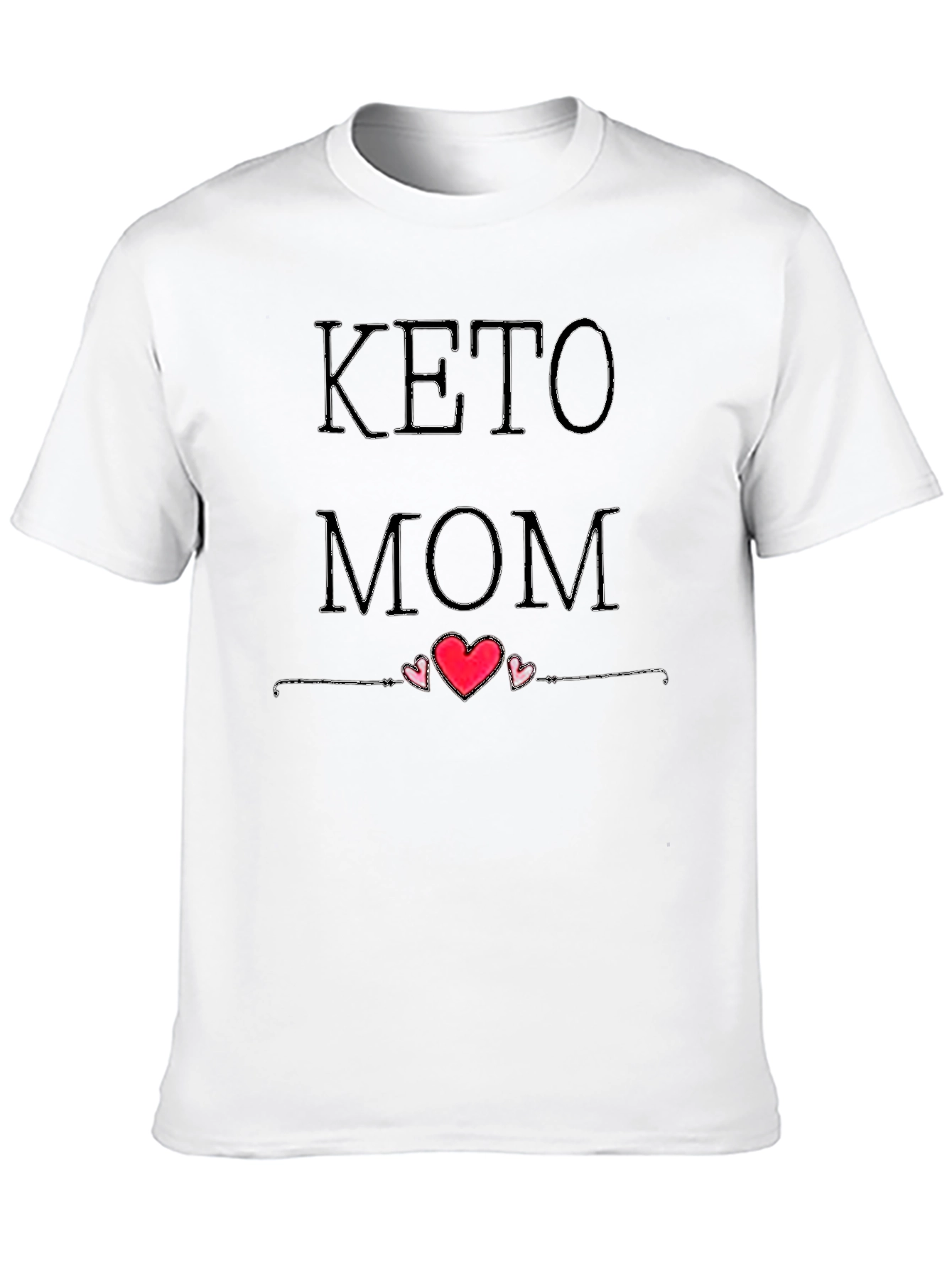 Keto Mom Black Graphic T-Shirt