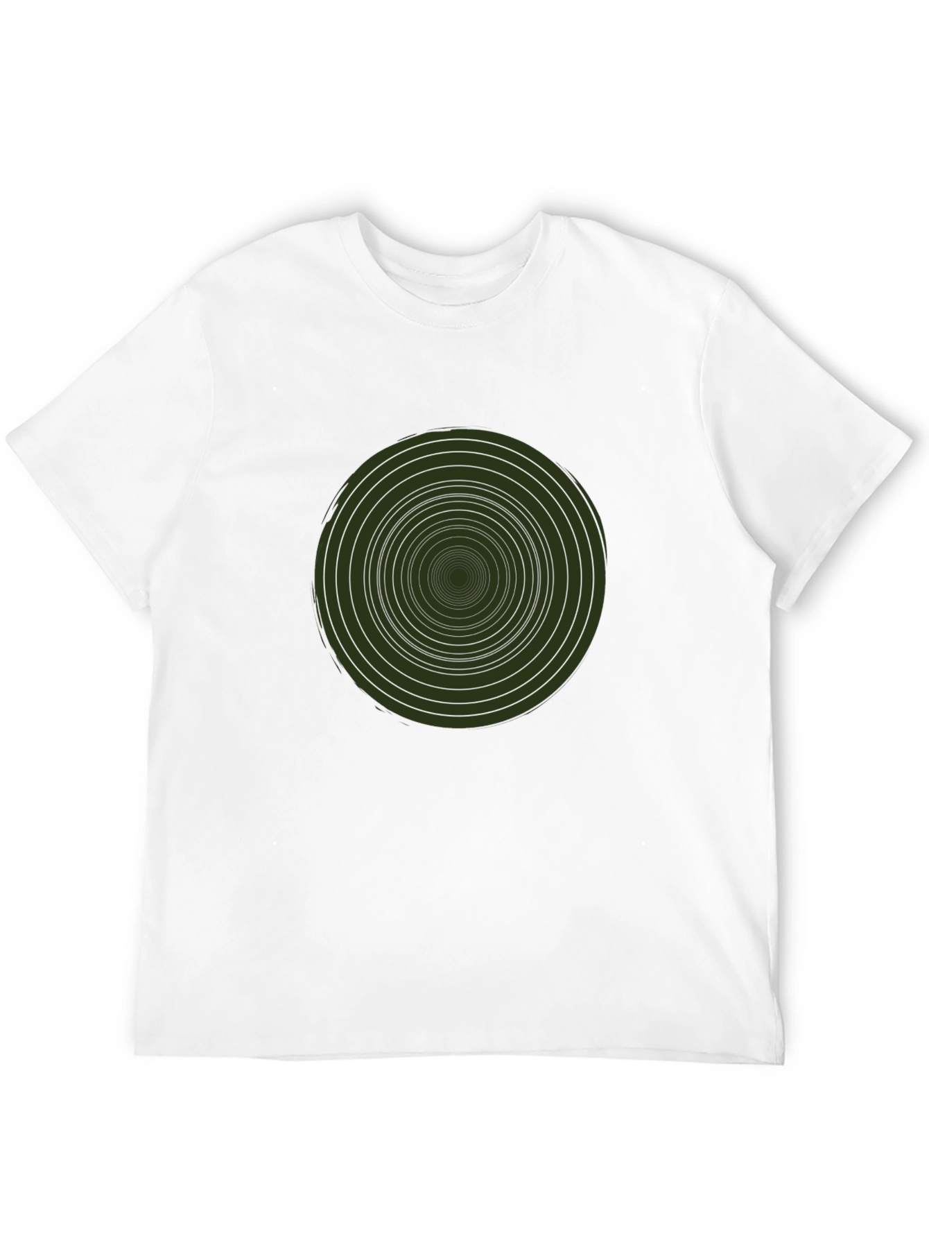 Hypnotic Circle Graphic Tee - Modern Style