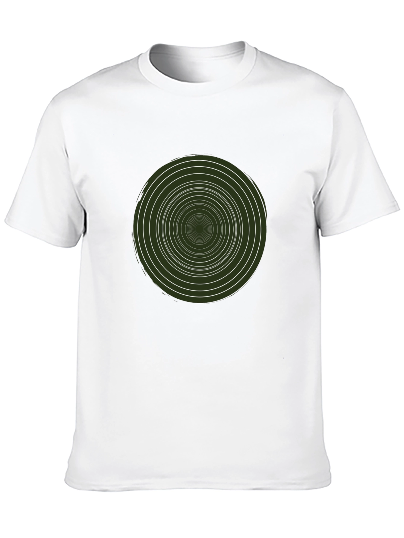 Hypnotic Circle Graphic Tee - Modern Style