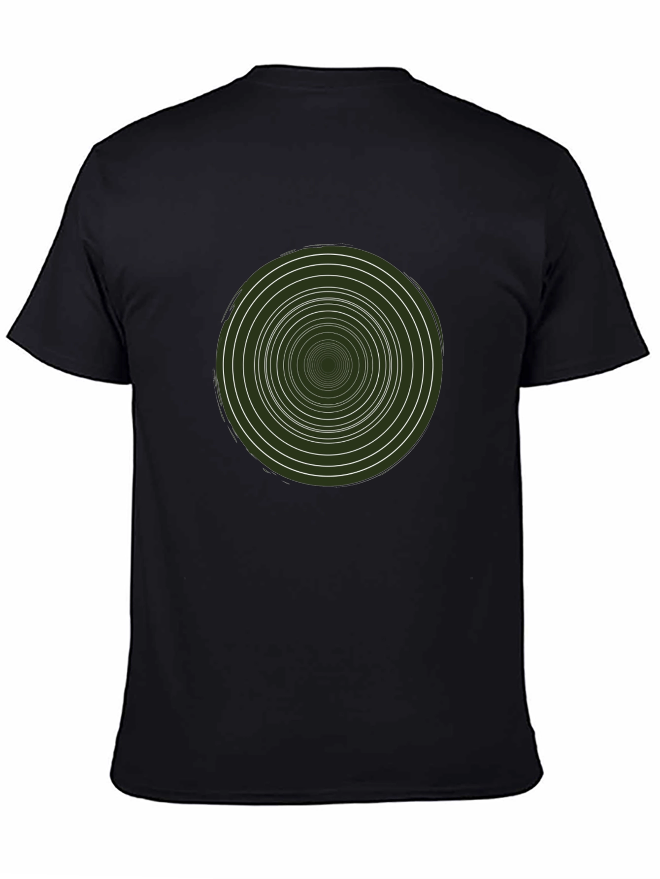 Hypnotic Circle Graphic Tee - Modern Style