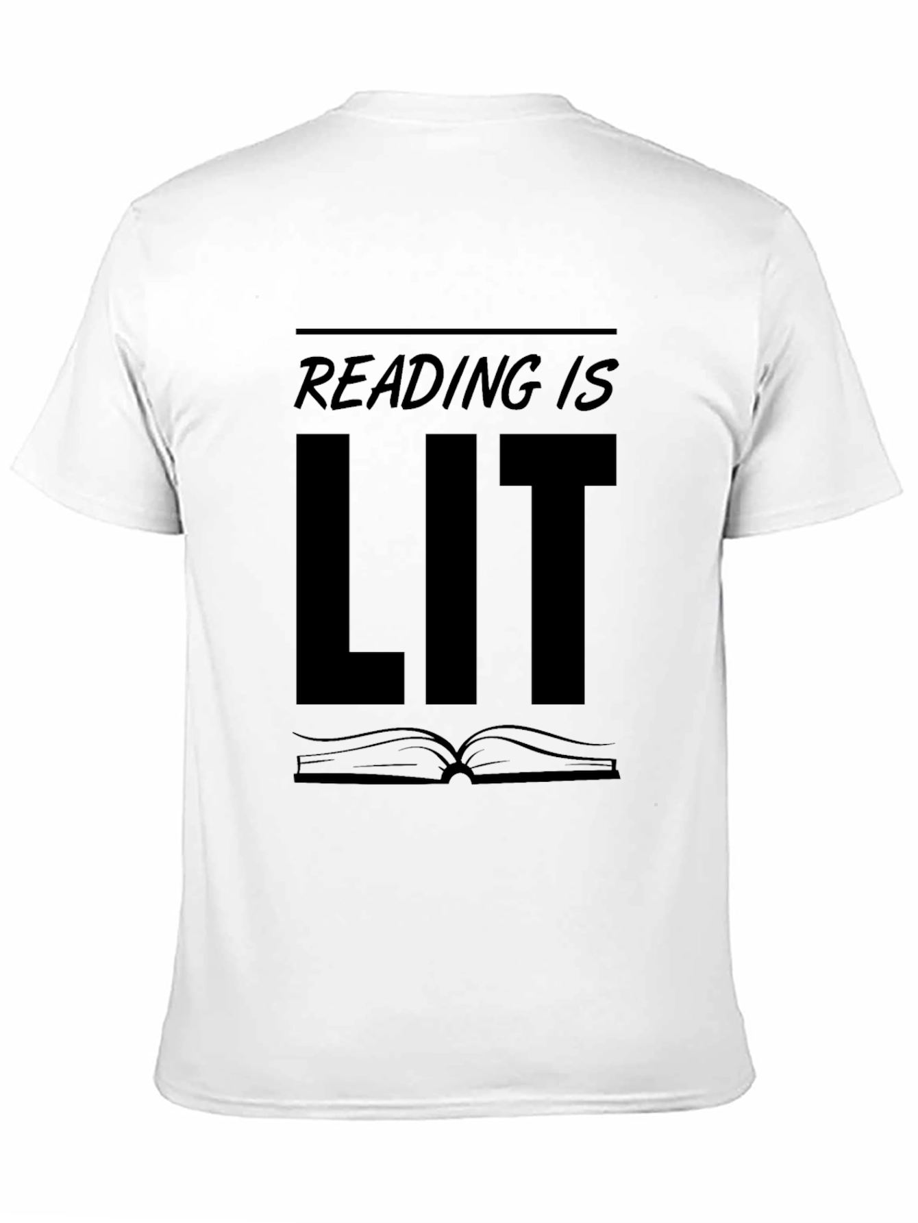 Reading is LIT Black Graphic T-Shirt